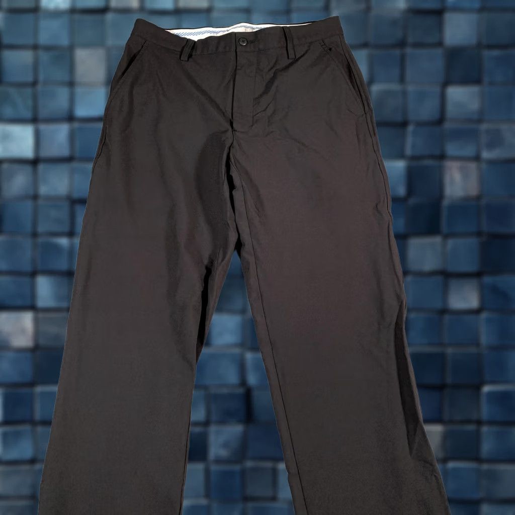 Footjoy FootJoy Golf Pants Mens 34x30 Black Performance Stretch Flat Front Khakis Size US 34 / EU 50 - 1 Thumbnail