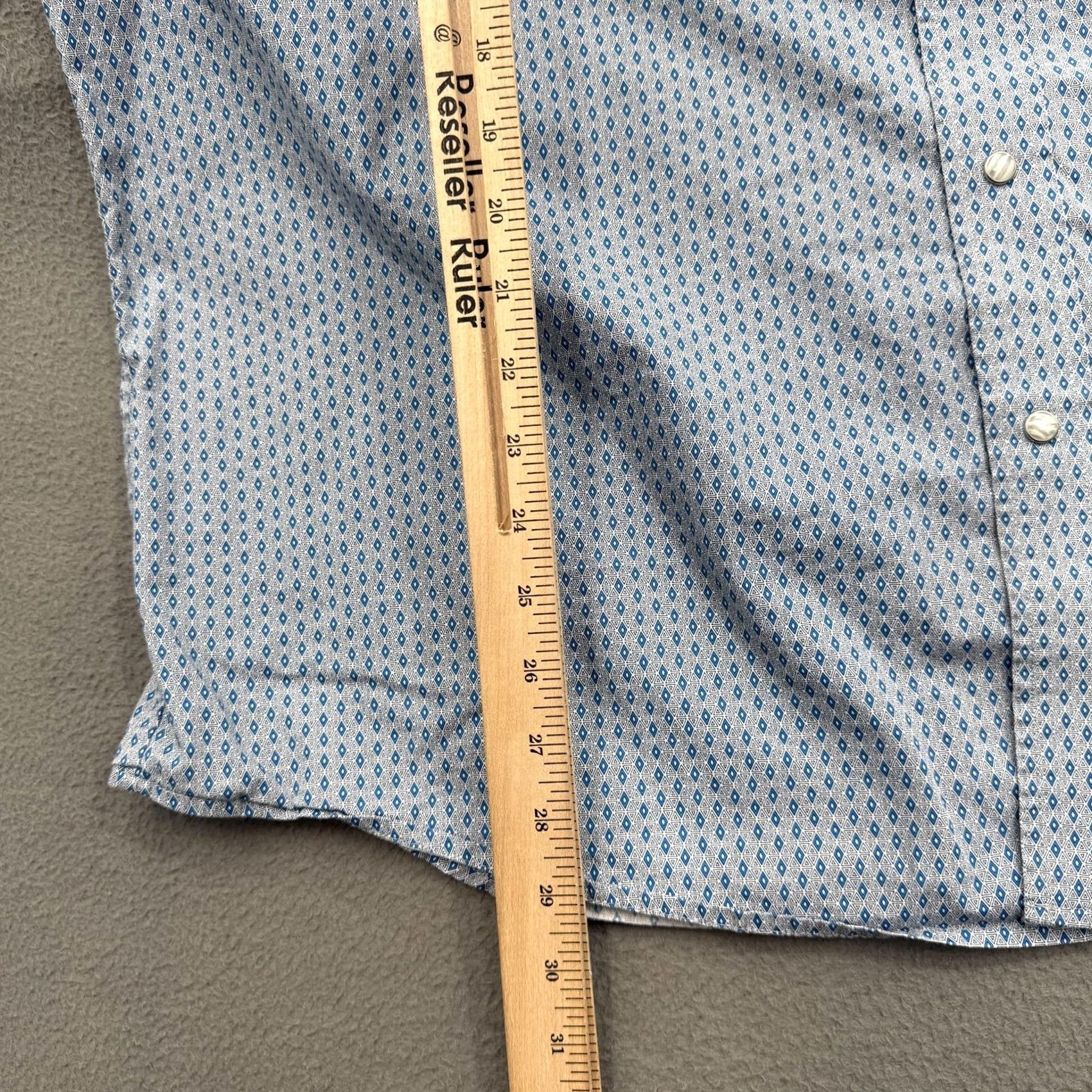 Wrangler VINTAGE Wrangler George Strait Shirt Mens XL Blue Geometric Western Snap Long Sleeve Size US XL / EU 56 / 4 - 5 Thumbnail