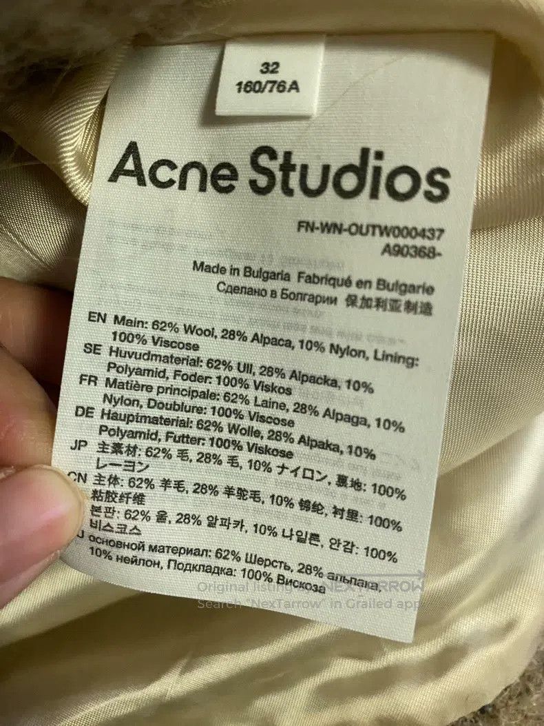 Acne Studios Acne Studios Wool and Alpaca Wool Jacket Size 4XL / US 24-26 - 5 Thumbnail