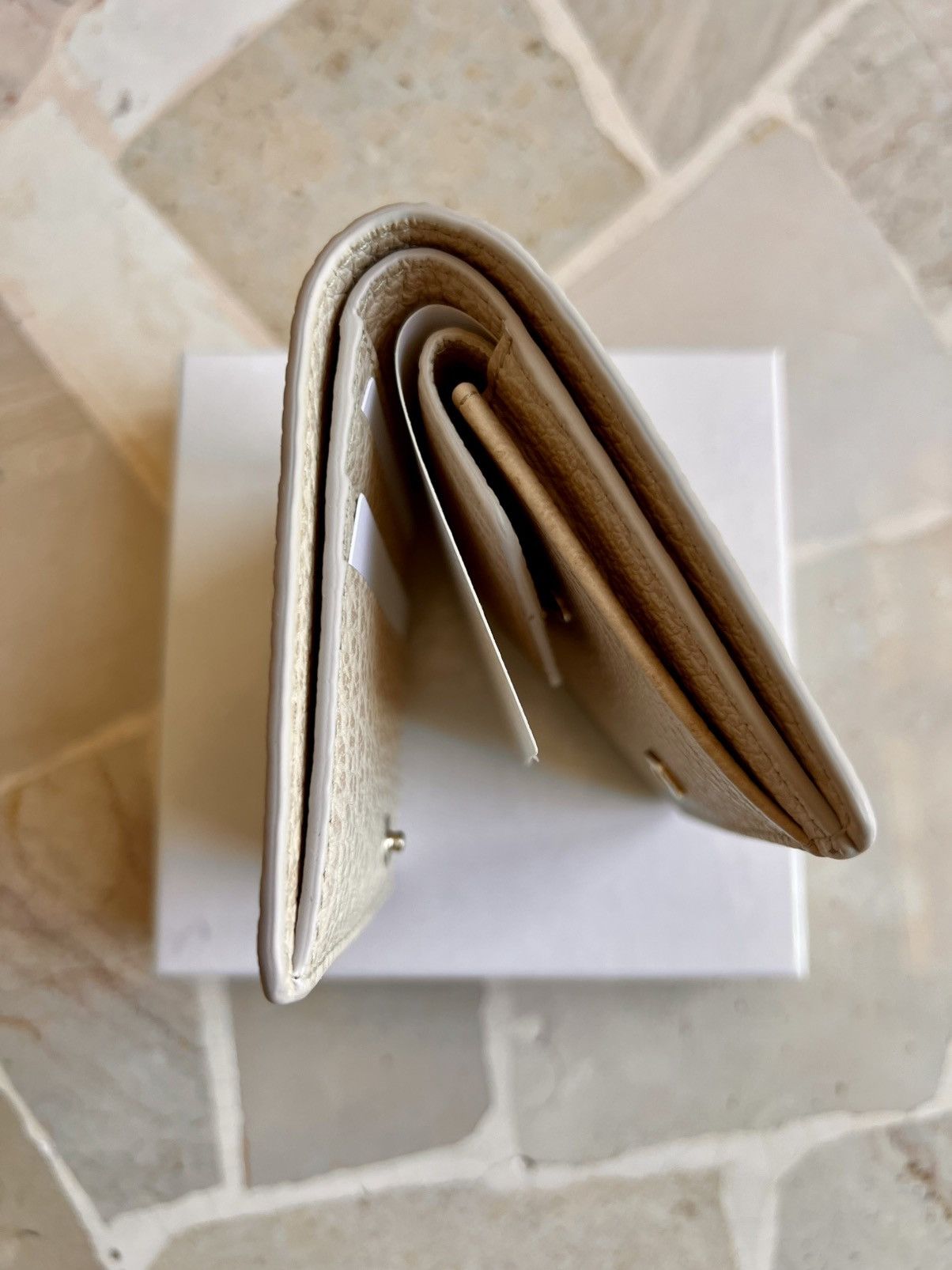 Maison Margiela Maison Margiela Leather Wallet Beige grain 11 cards holder Size ONE SIZE - 21 Thumbnail