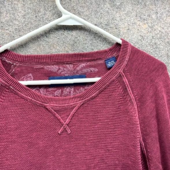 Tommy Bahama VINTAGE Tommy Bahama Sweater Mens XL Burgundy Pullover Crewneck Saltwater Tide Fleece Shirt Mens XL Red Size US XL / EU 56 / 4 - 6 Thumbnail