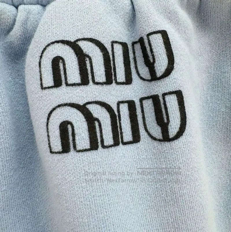Miu Miu Miu Miu Light Blue Women's Shorts . Size 23" - 3 Thumbnail