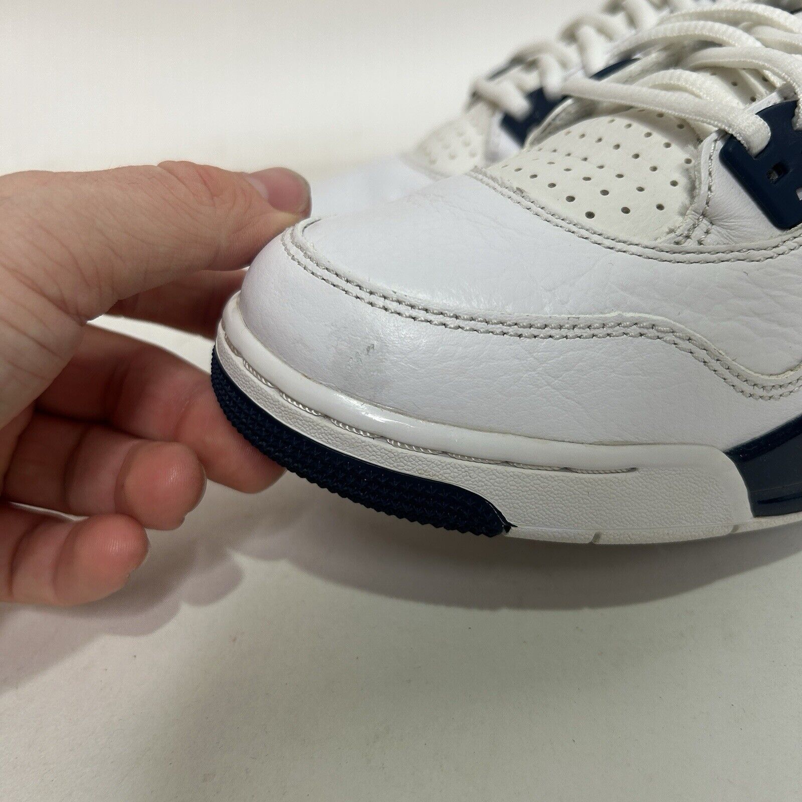 Jordan Brand Nike Shoes Air Jordan 4 Retro BG “Columbia/Legend Blue” 2024 Size US 7.5 / IT 37.5 - 8 Thumbnail