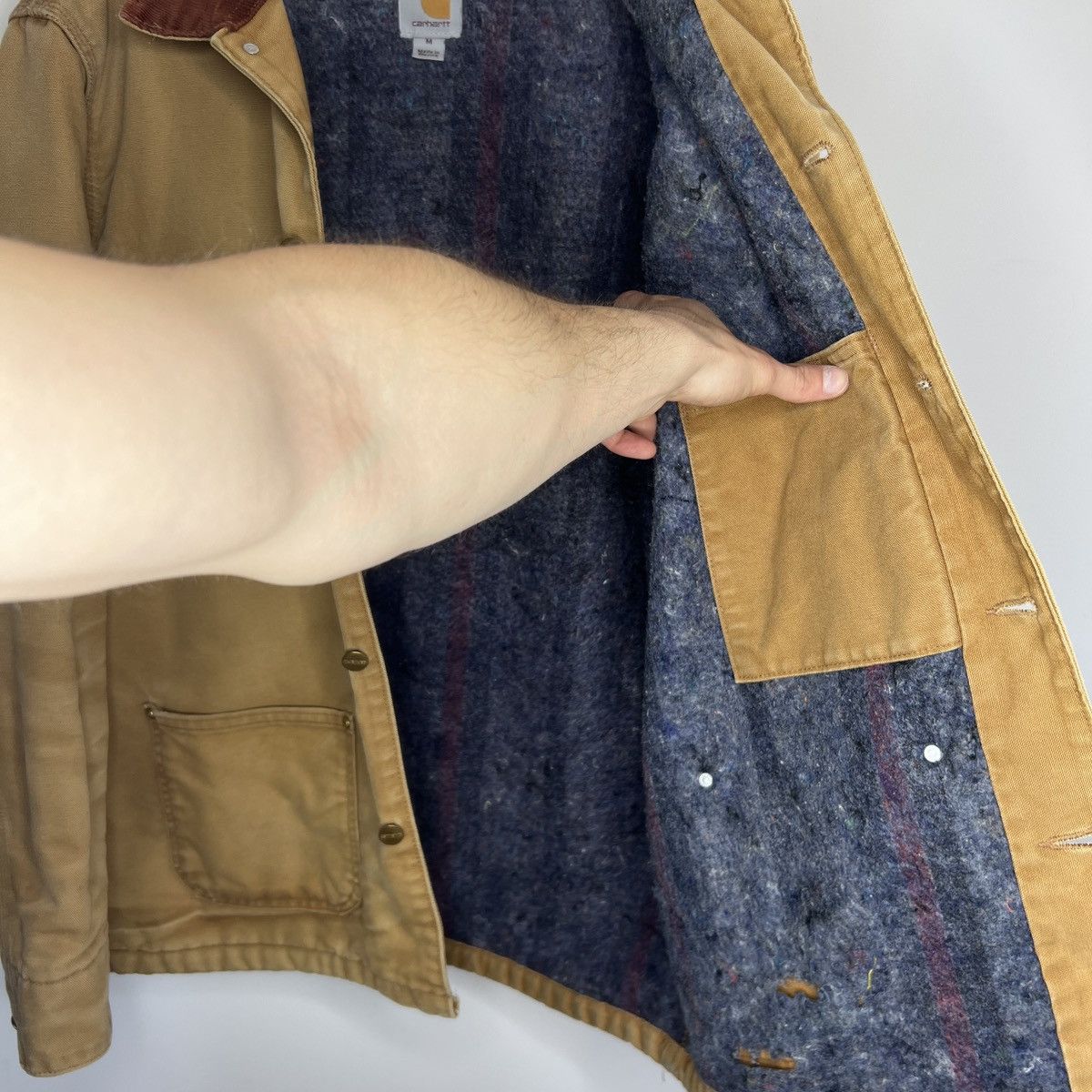 Carhartt × Vintage Vintage Carhartt Detroit Jacket Brown Work Wear Y2K 90s Size US M / EU 48-50 / 2 - 13 Thumbnail