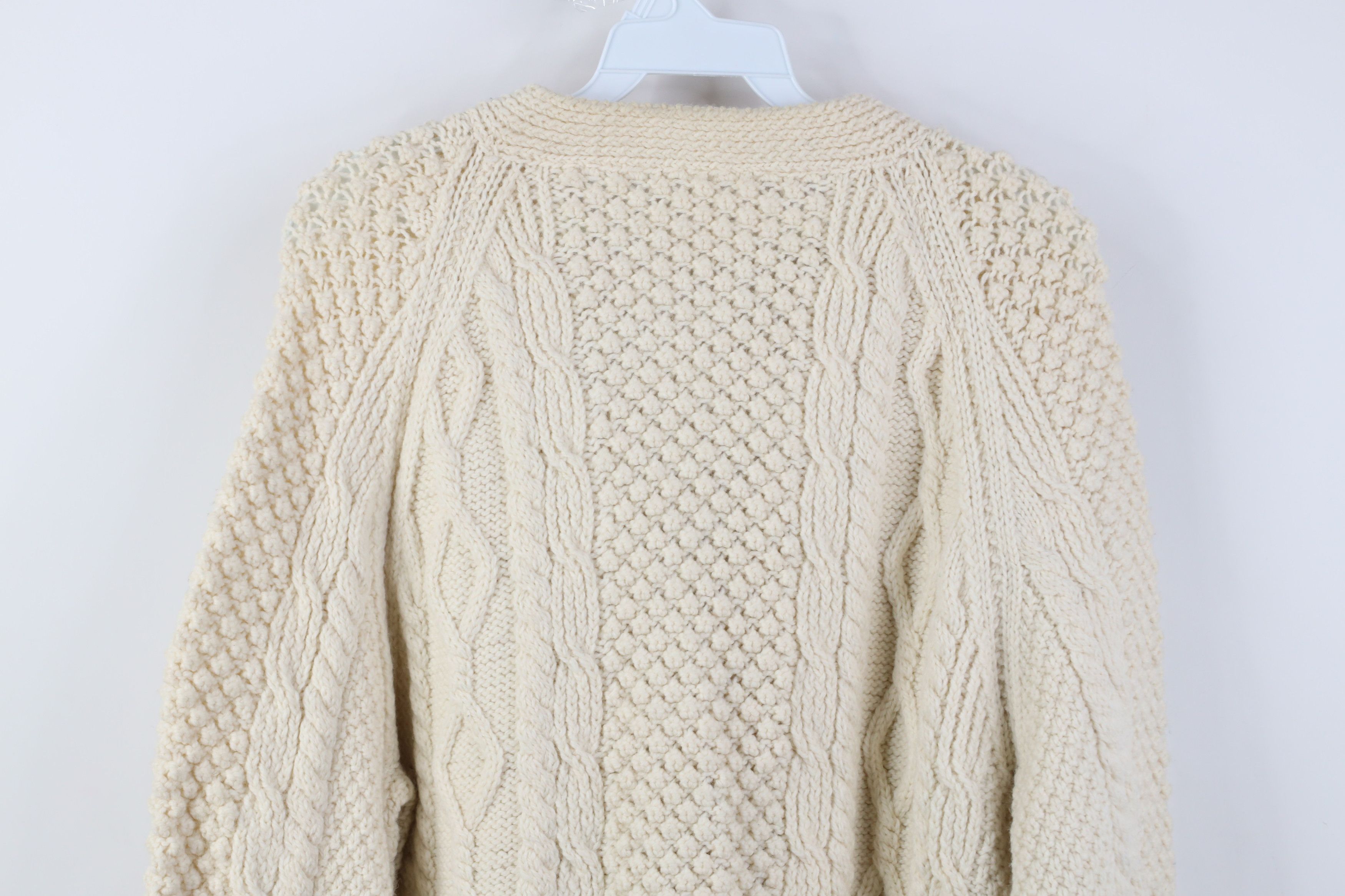 Vintage Vintage 50s 60s Streetwear Wool Fisherman Cardigan Sweater Size US M / EU 48-50 / 2 - 14 Thumbnail