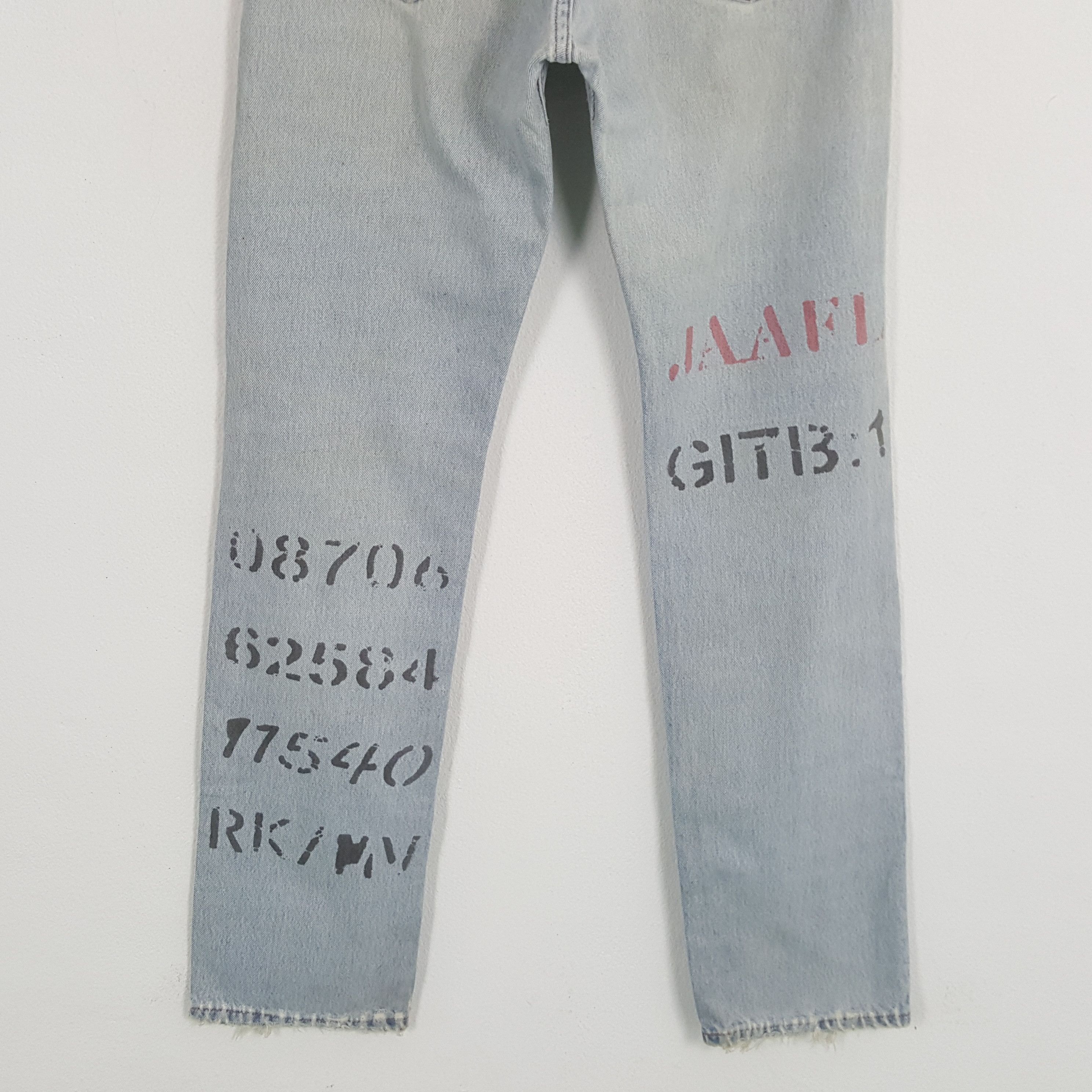 Levi's × Levi's Vintage Clothing Vintage LEVI'S Kurt Cobain Distressed Patchwork Style Jeans Size US 29 - 6 Thumbnail