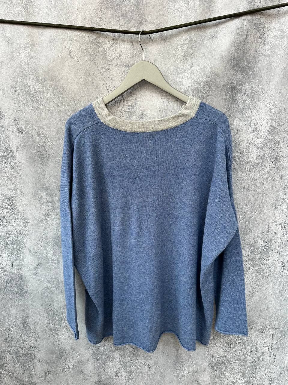 Other Ochre Holly V-neck Sweater Relaxed Long Sleeve Nepal Size ONE SIZE - 3 Thumbnail