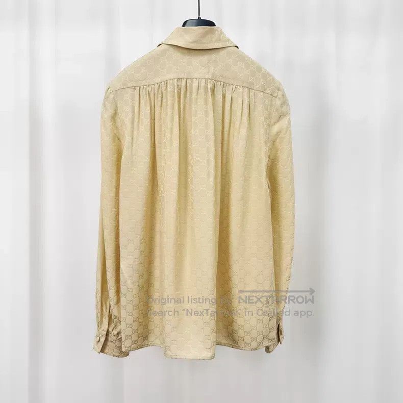Gucci Gucci Dark-patterned old-flowered silk shirt Size XS / US 0-2 / IT 36-38 - 2 Thumbnail