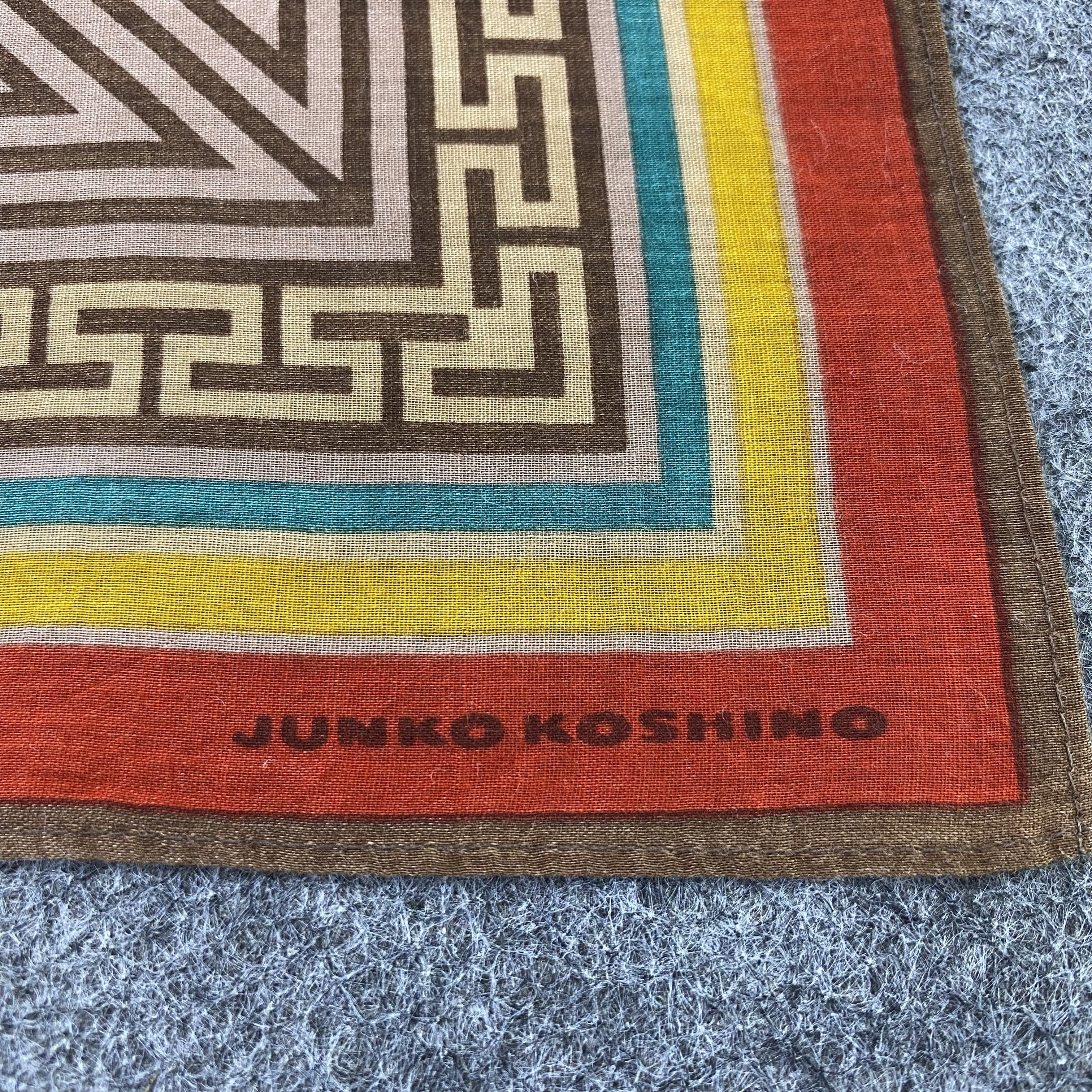 Japanese Brand Junko Koshino Handkerchief Neckerchief Bandana-B1870 Size ONE SIZE - 7 Thumbnail