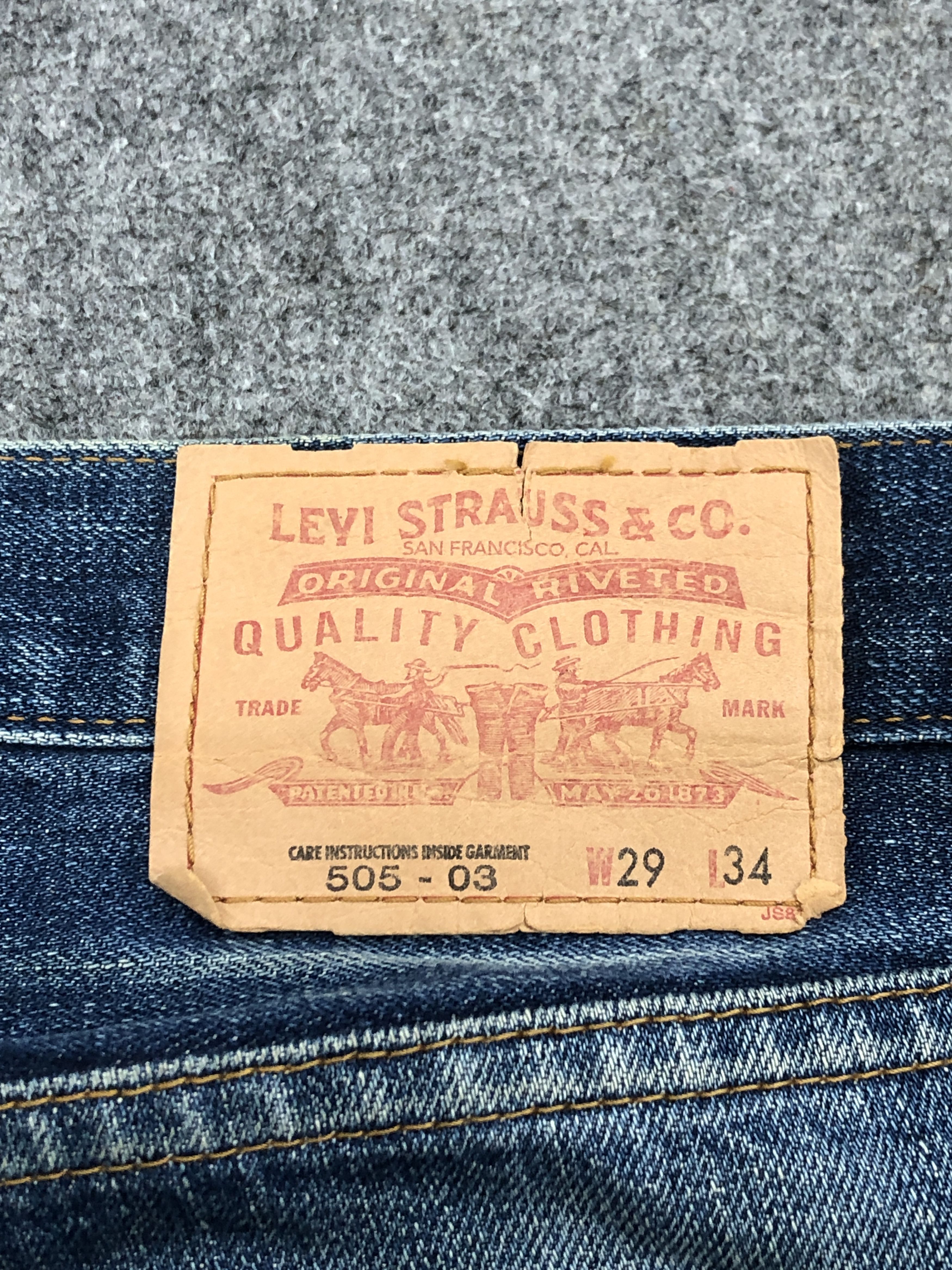 Levi's × Vintage Vintage 90s Levis 505 Faded Blue Jeans Size US 30 / EU 46 - 5 Thumbnail