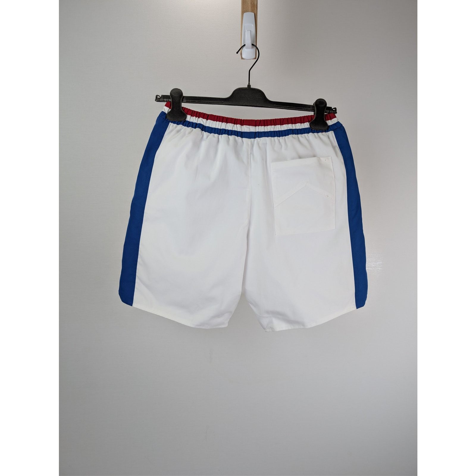 Rhude o1rshd1 CC20 Chevron Track Shorts in White/Blue/Red Size US 32 / EU 48 - 14 Thumbnail
