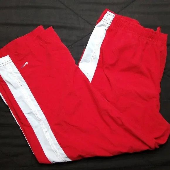 Nike × Vintage Vintage Y2K Nike Striped Wind Pants Joggers Trainers Capri Size 32" / US 10 / IT 46 - 1 Thumbnail
