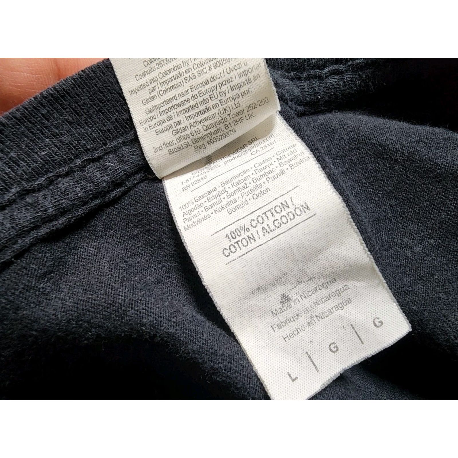 Gildan Mens L T-Shirt - Elsie The Cow Borden’s Dairy Logo Black Cotton Short Sleeve Crew Neck Ungrouped Gildan Regular 100% Cotton Size US L / EU 52-54 / 3 - 6 Thumbnail