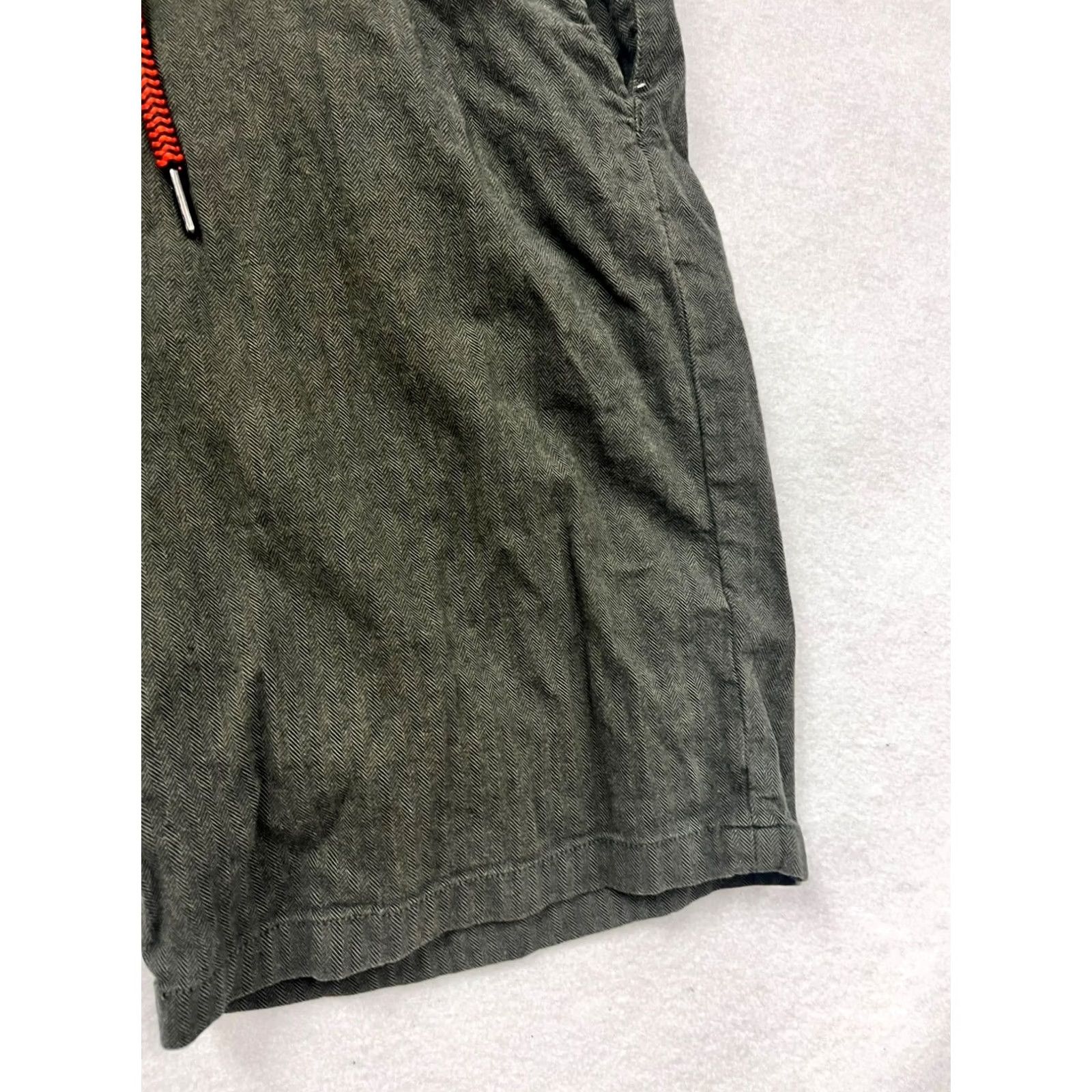 Olive VINTAGE Mens Civil Society Olive Green Drawstring Shorts 36 Chino Casual Size US 36 / EU 52 - 6 Thumbnail