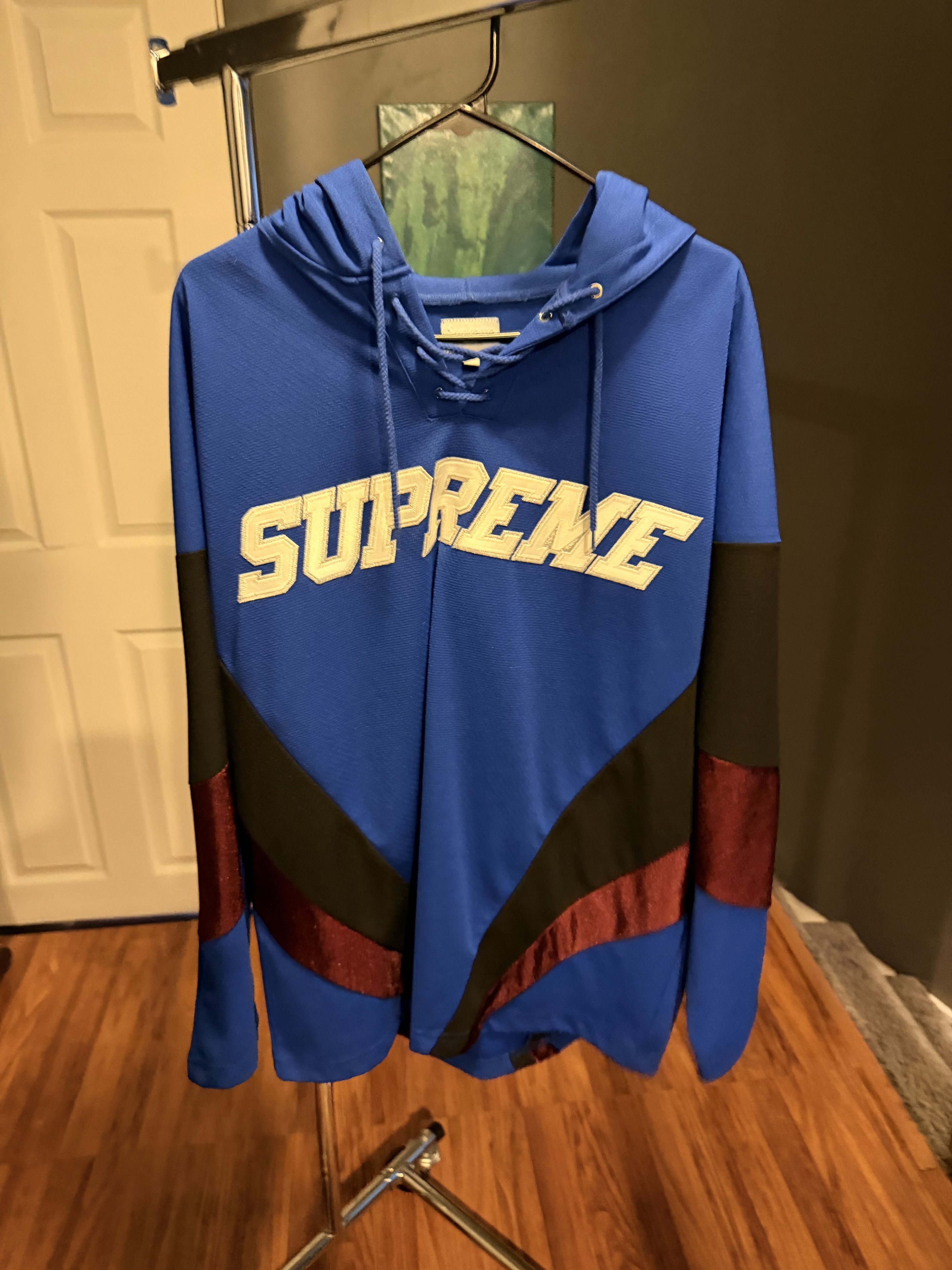 Supreme Supreme Hooded Hockey Jersey - Royal, Medium Size US M / EU 48-50 / 2 - 1 Thumbnail