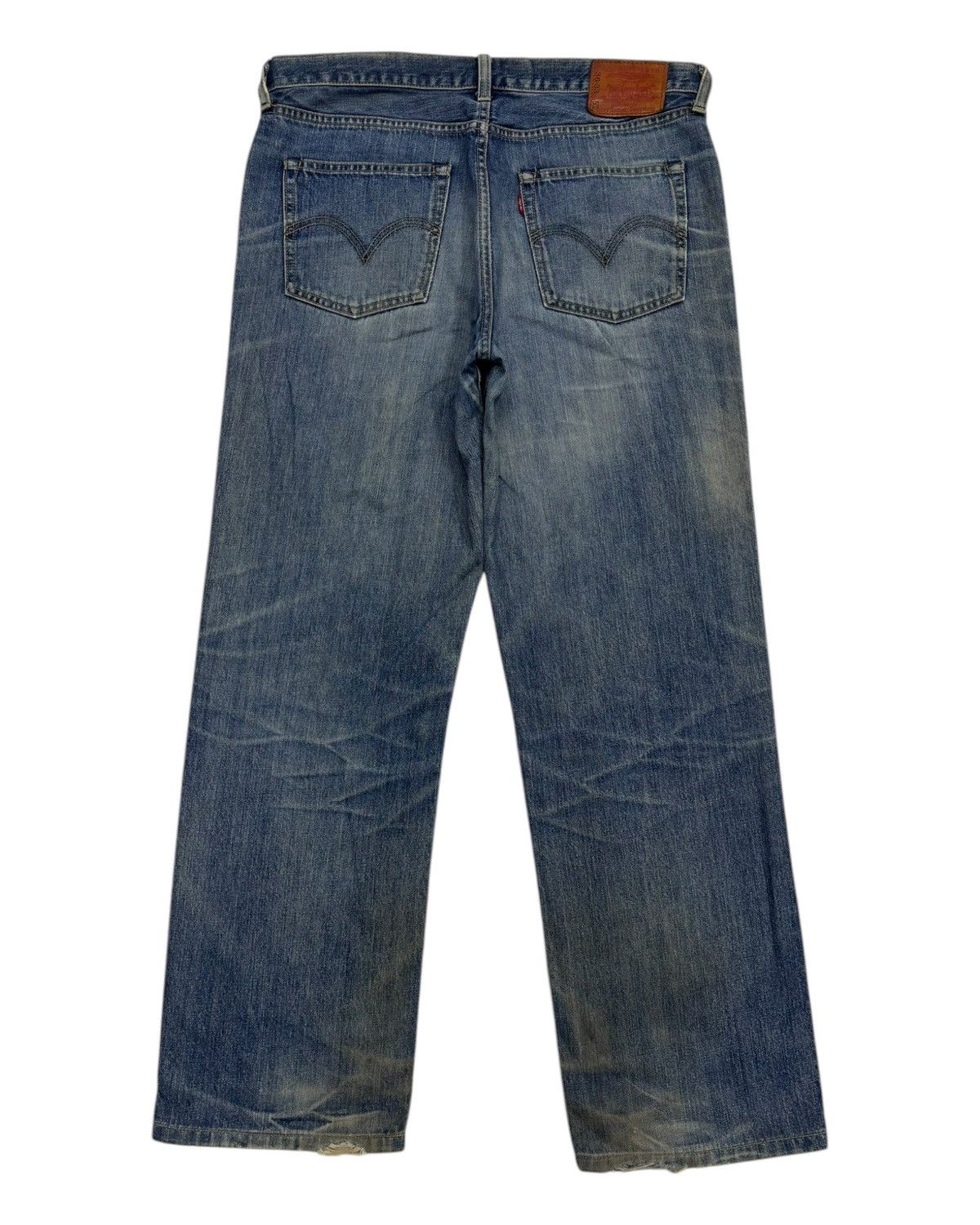 Levi's 🔥VINTAGE LEVIS 502 BAGGY DISTRESSED DENIM JEAN Size US 36 / EU 52 - 8 Thumbnail