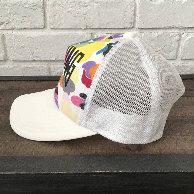 Bape BAPE Multi Camo NYC LOGO Tracker Hat Cap a bathing ape Size ONE SIZE - 5 Thumbnail