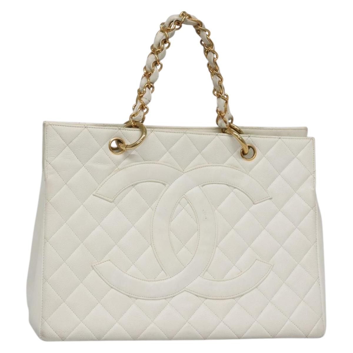 Chanel Vintage Grand Shopping Tote Quilted Caviar