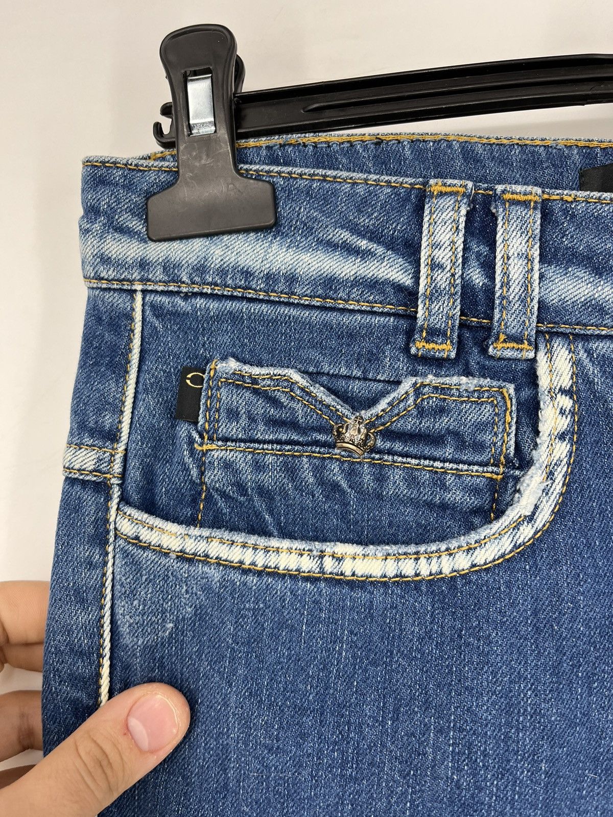 Just Cavalli × Roberto Cavalli Vintage JUST CAVALLI Luxury Retro Denim long jeans 29*43 Size US 29 - 5 Thumbnail