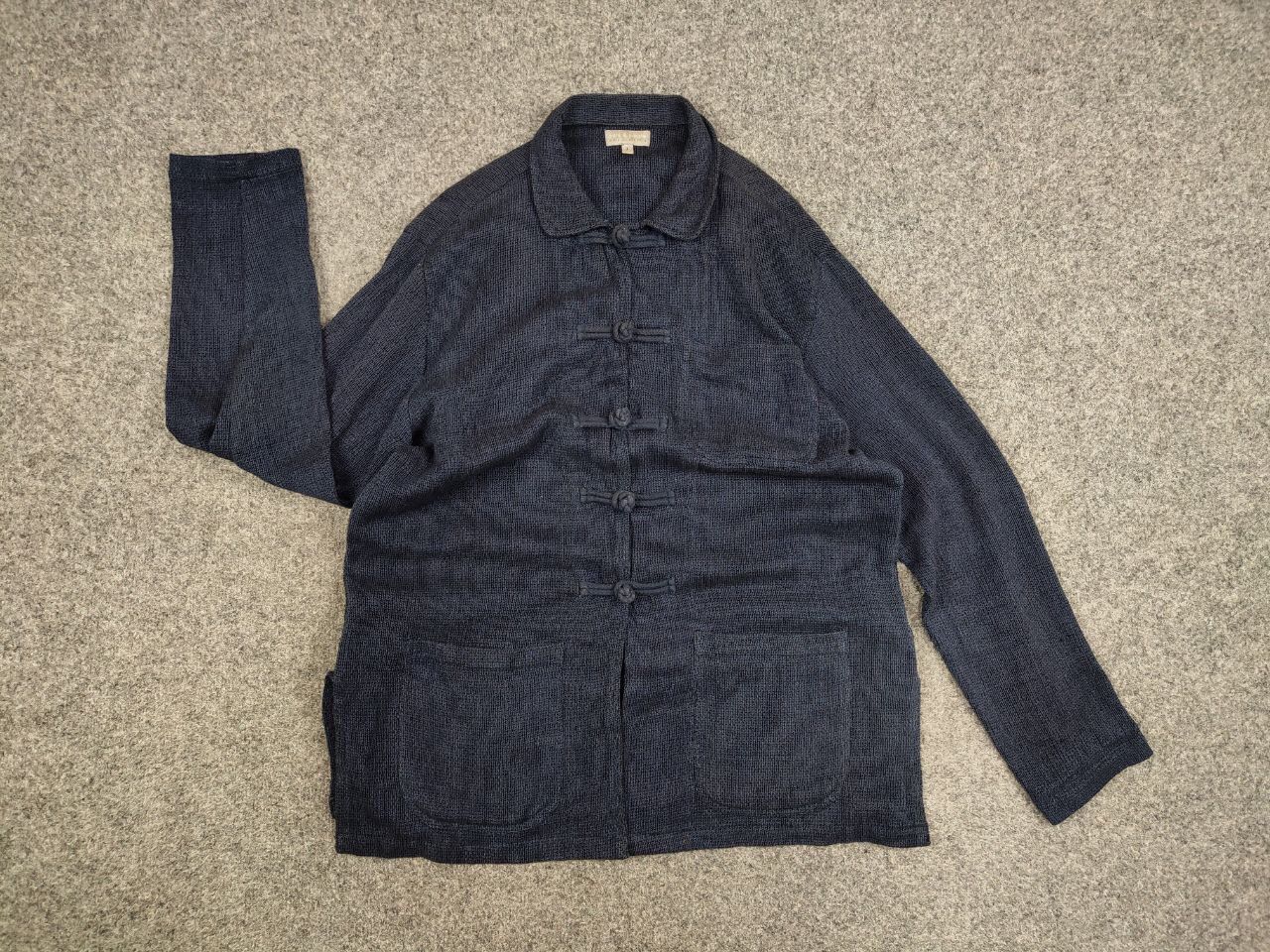 Japanese Brand Vintage 90's japanese Blue Cotton Pocket overshirt Jacket Size US M / EU 48-50 / 2 - 13 Thumbnail