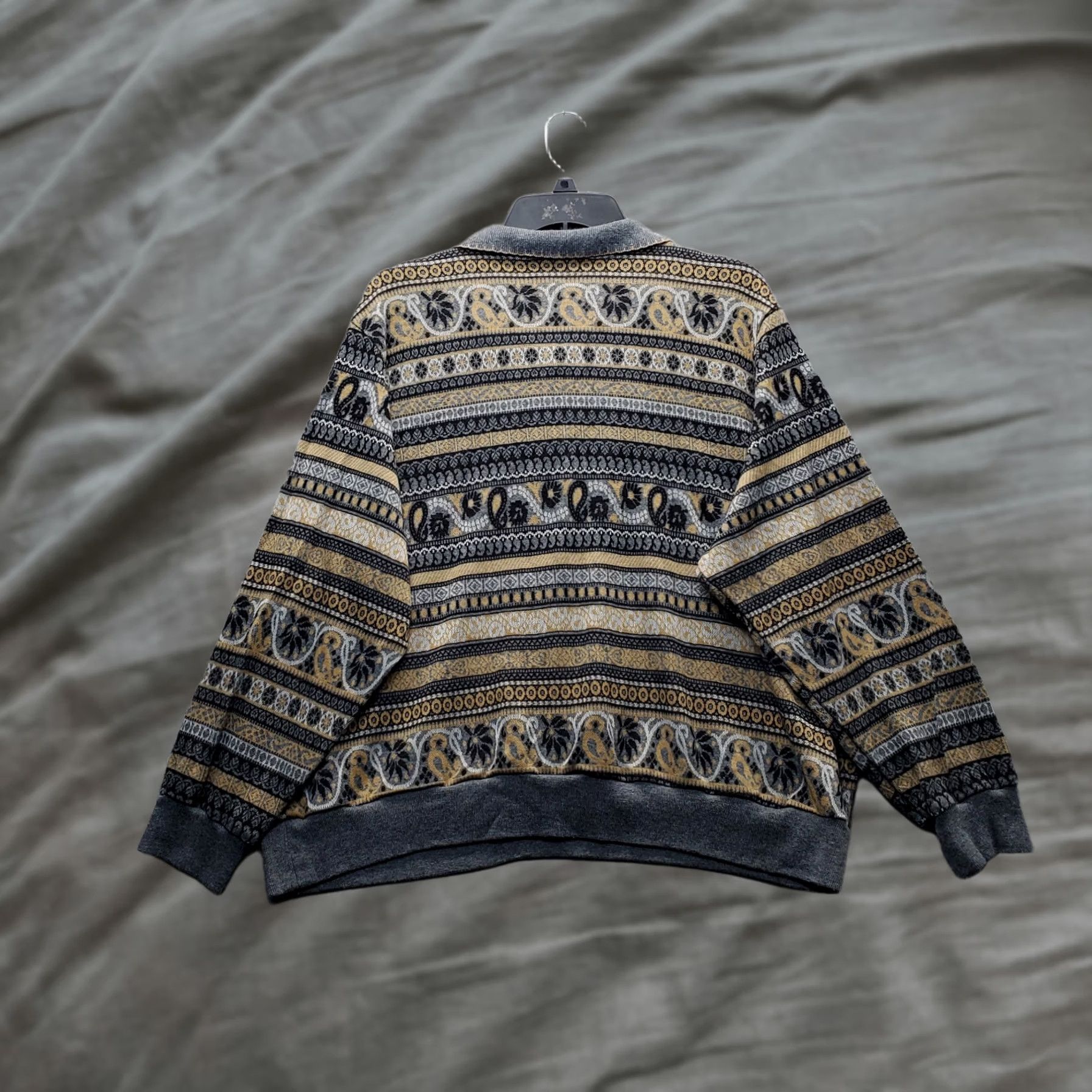 Vintage Alfred Dunner Cardigan Sweater Womens Size 3X Multi Geometric Abstract Button Front Size XXL / US 16-18 / IT 52-54 - 1 Thumbnail
