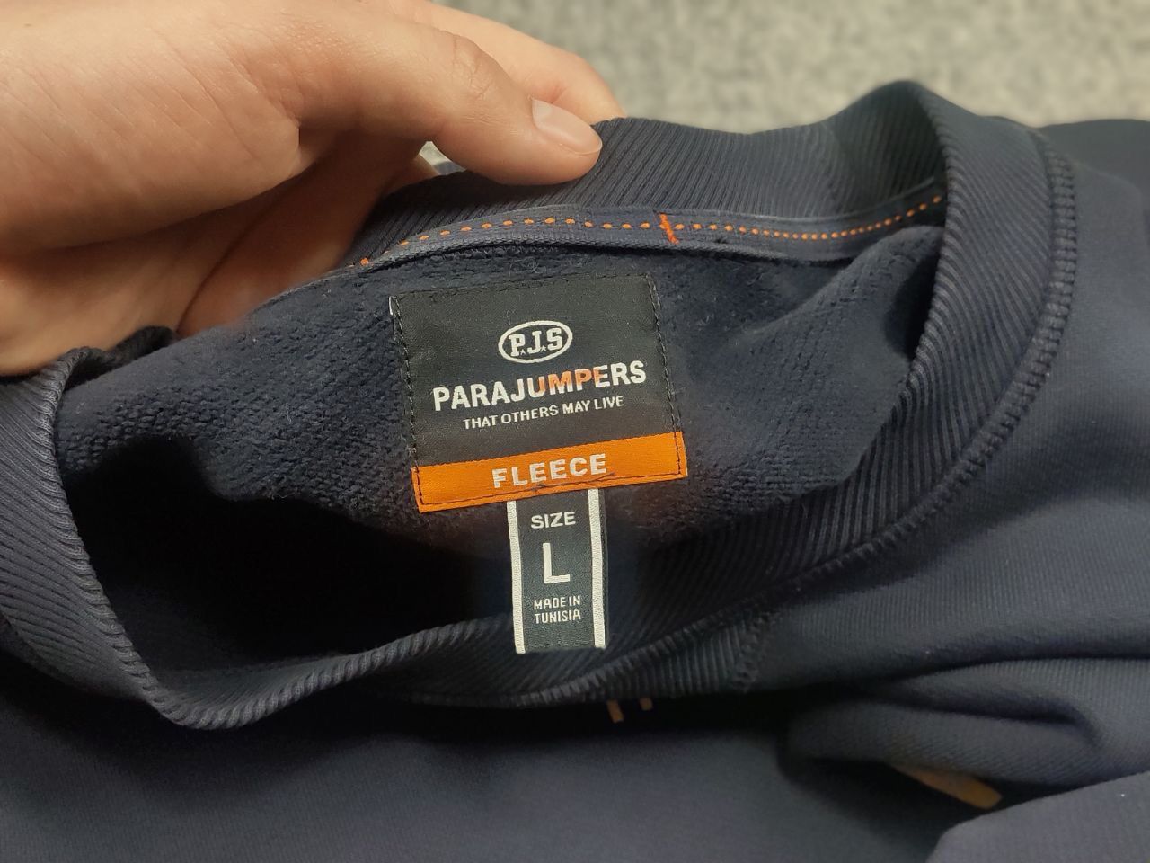Parajumpers Parajumpers PJS Toml Logo Jumper Navy Crew chek Sweatshirt Size US L / EU 52-54 / 3 - 13 Thumbnail