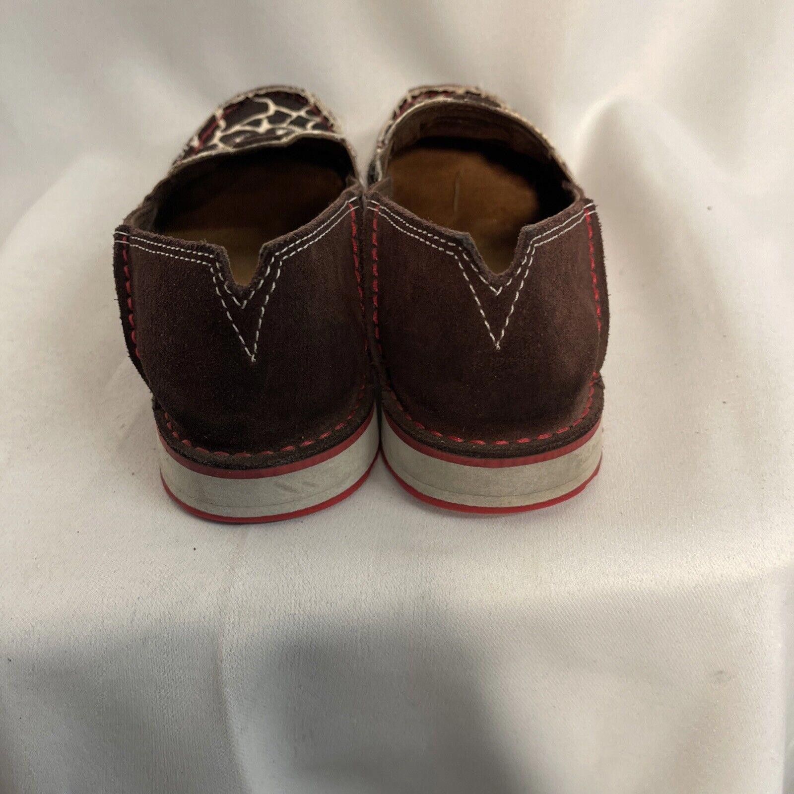 Ariat Ariat Cruiser Women's 7B Shoes Loafers Brown Giraffe Suede Size US 7 / IT 37 - 6 Thumbnail