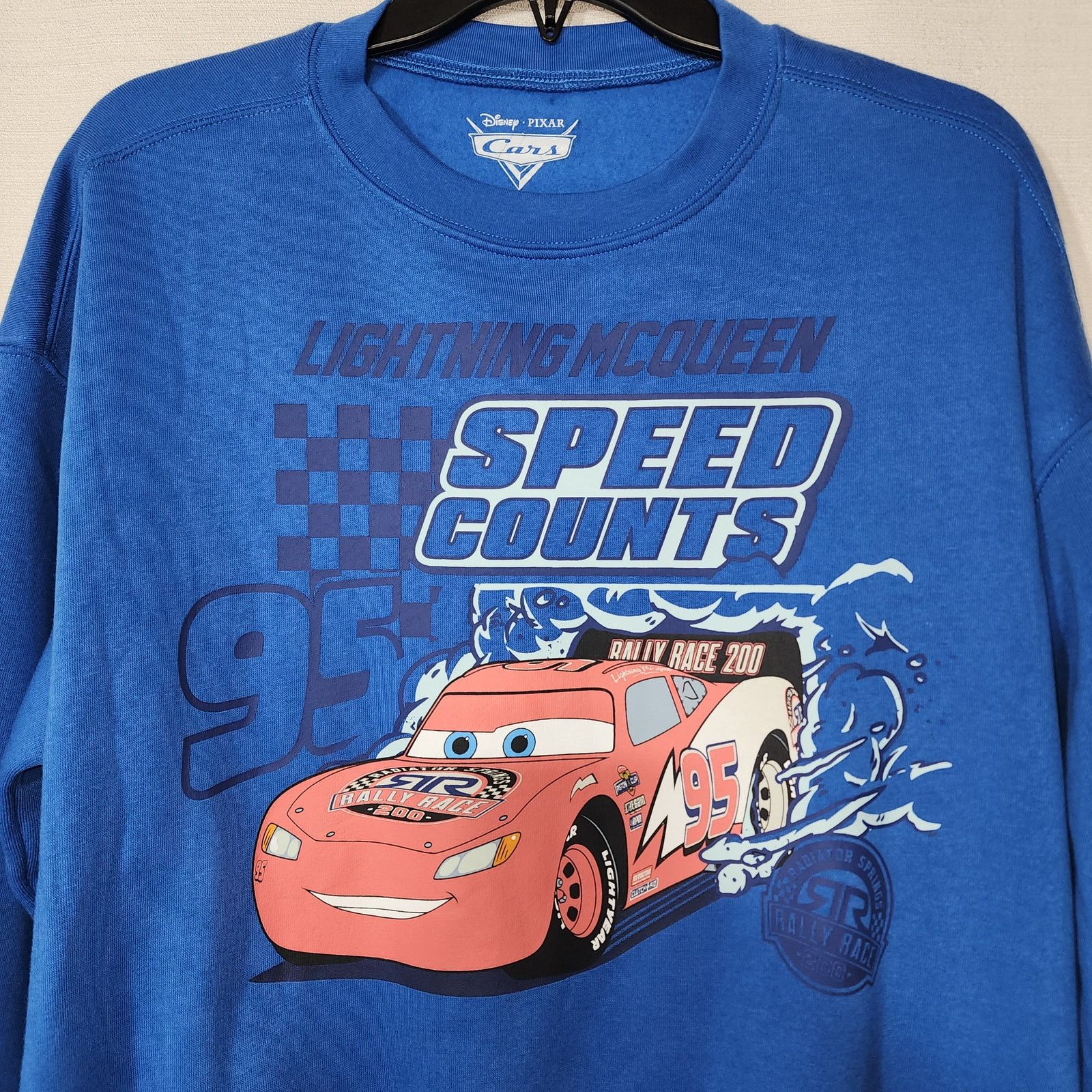 Disney Lightning McQueen ''speed counts'' sweatshirt men size XS Size US XS / EU 42 / 0 - 2 Thumbnail
