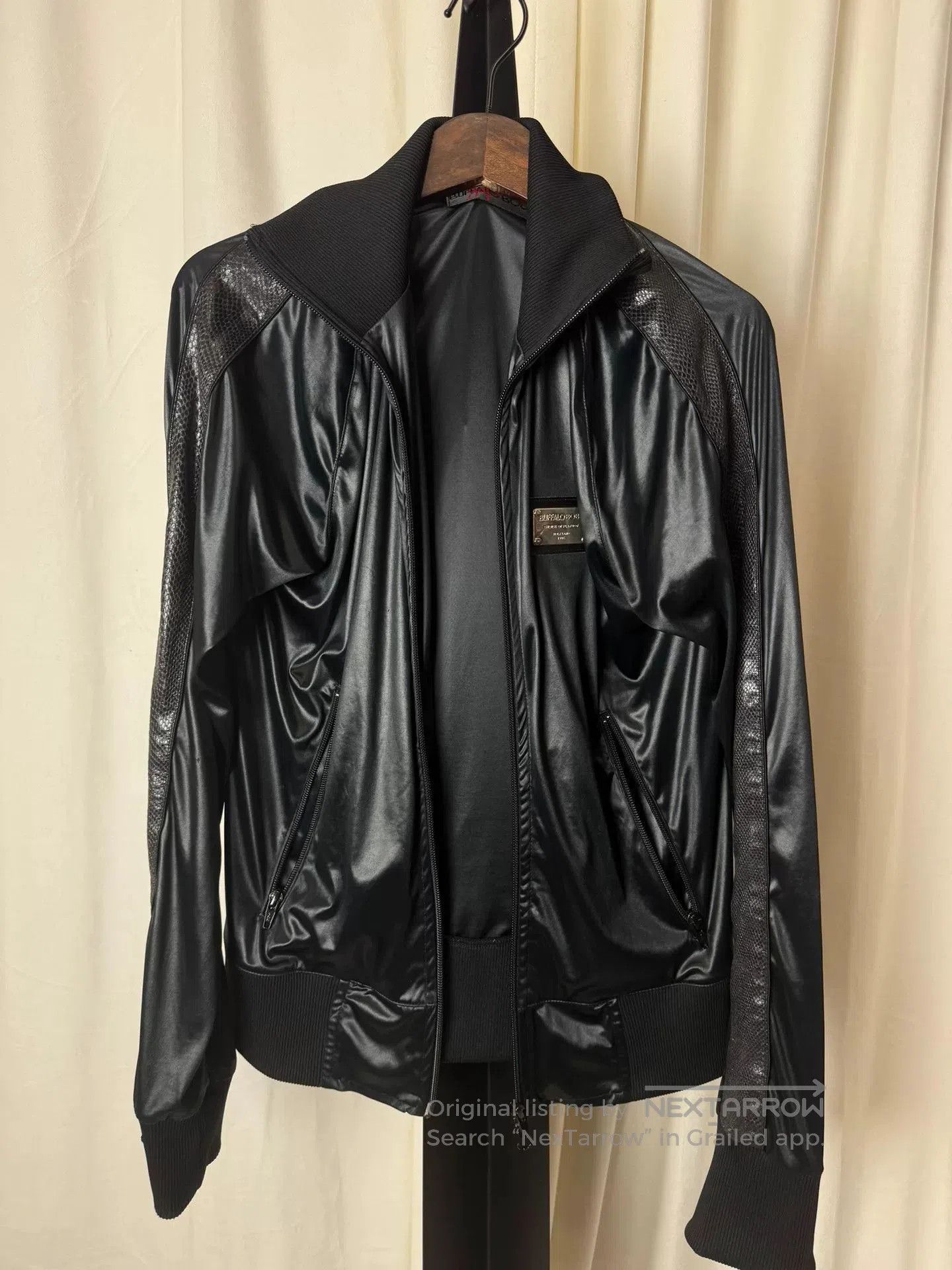 BUFFALO BOBS black faux leather bomber jacket. Size S / US 4 / IT 40 - 1 Thumbnail
