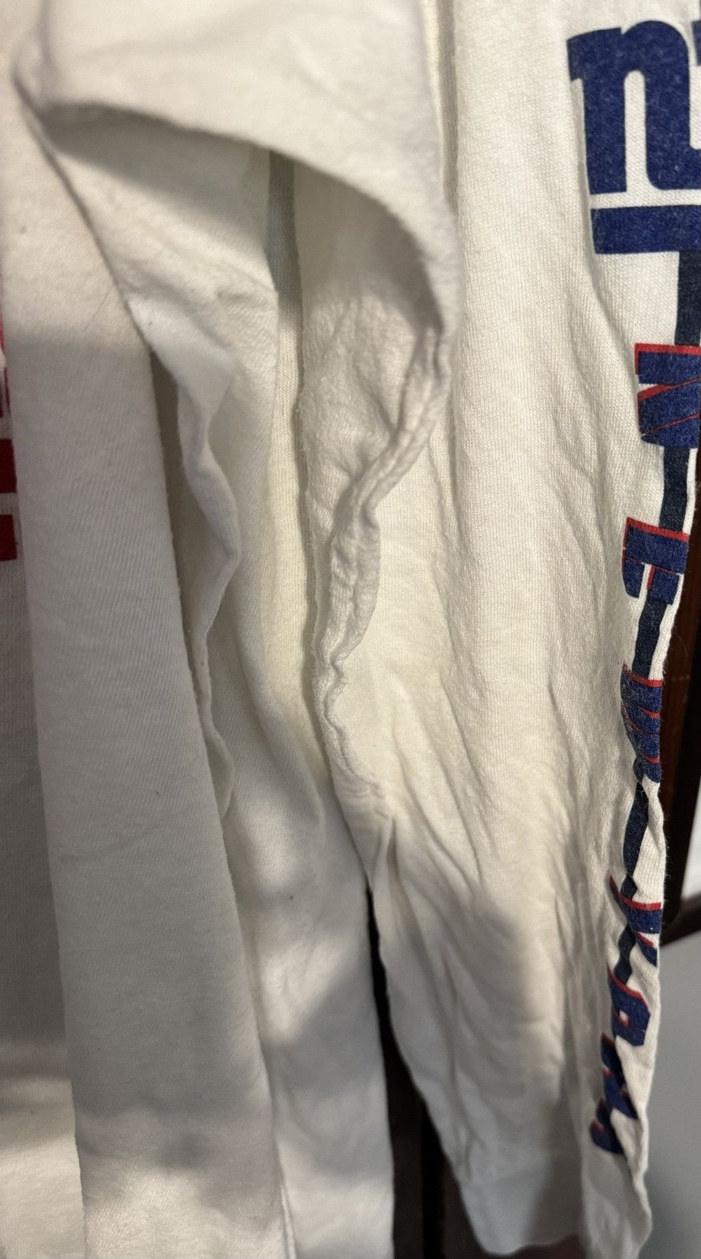 Majestic New York Giants Majestic Long Sleeve T-Shirt Men Sz XL White Size US XL / EU 56 / 4 - 6 Thumbnail