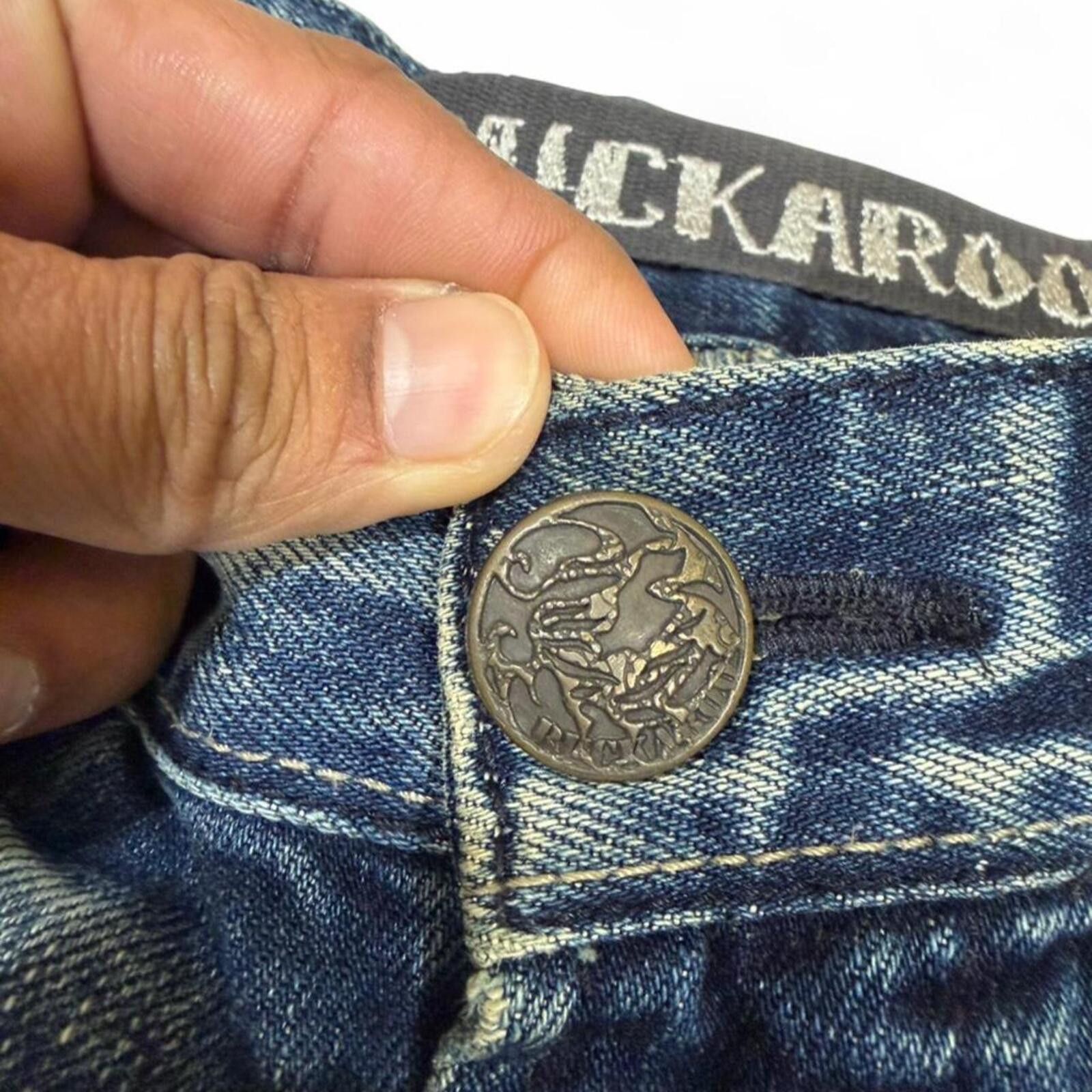 True Religion Buckaroo vintage flap pockets with stud works mud wash shade Size 29" - 7 Thumbnail