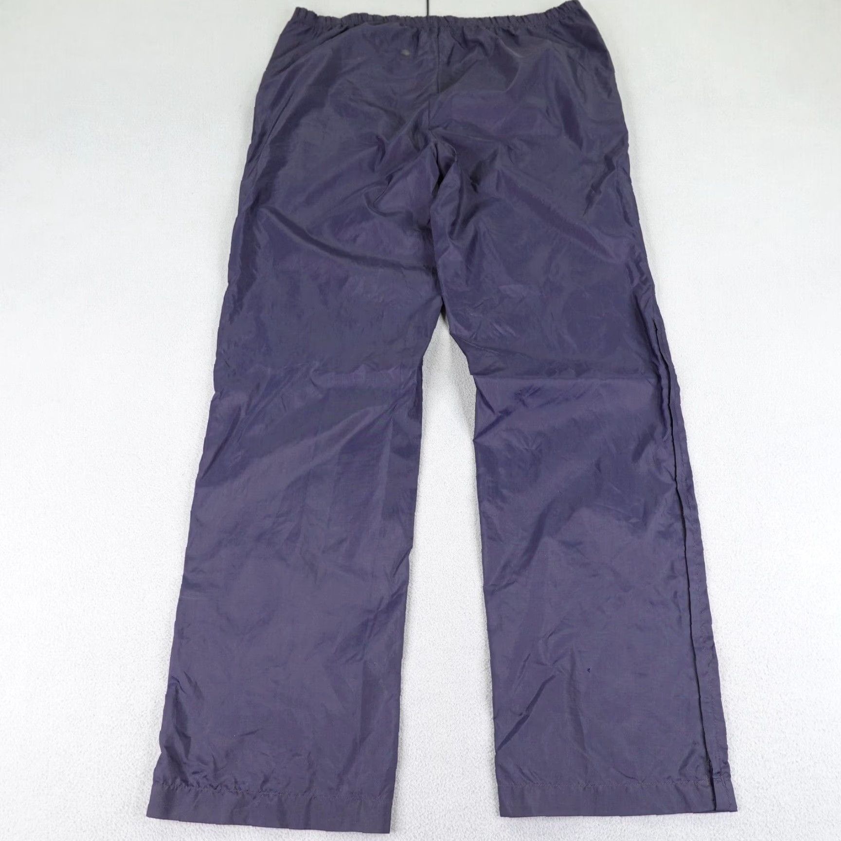 Adidas VINTAGE Adidas Track Pants Mens Medium Blue Nylon 80s Athletic Windbreaker Outdoors Sports Size US 35 - 7 Thumbnail