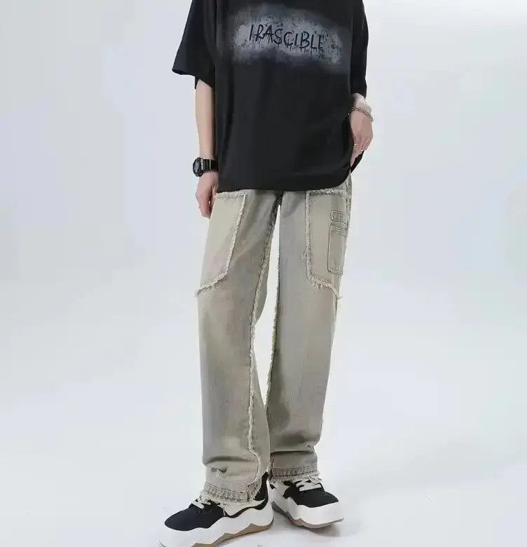 Japanese Brand Loose street ripped jeans Size US 32 / EU 48 - 1 Thumbnail