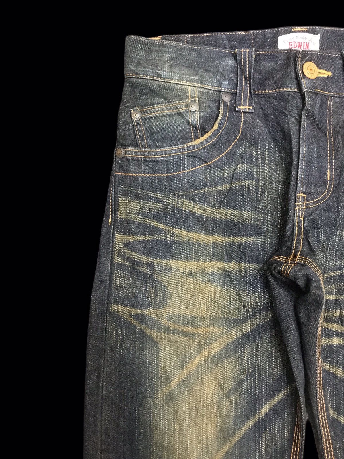 💥ARCHIVAL💥EDWIN RUSTY WASH INSANE FADES STYLE DENIM F380