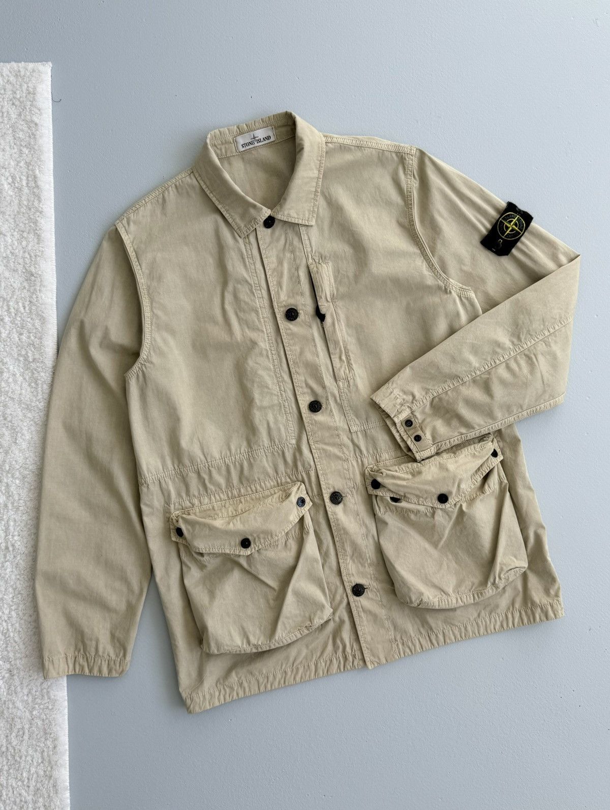 Stone Island Stone Island Tela Smerigliata Garment Dyed Jacket Pocket Size US L / EU 52-54 / 3 - 5 Thumbnail