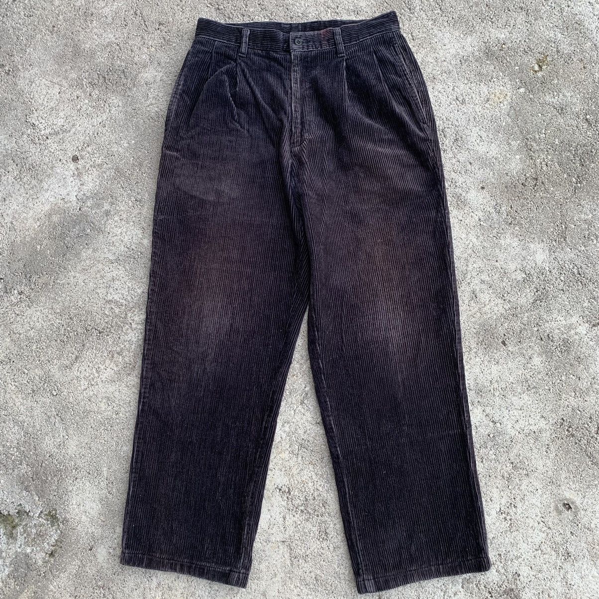 Uniqlo Vintage Y2K Uniqlo Corduroy Wide Baggy Pants W29 Size US 29 - 1 Thumbnail