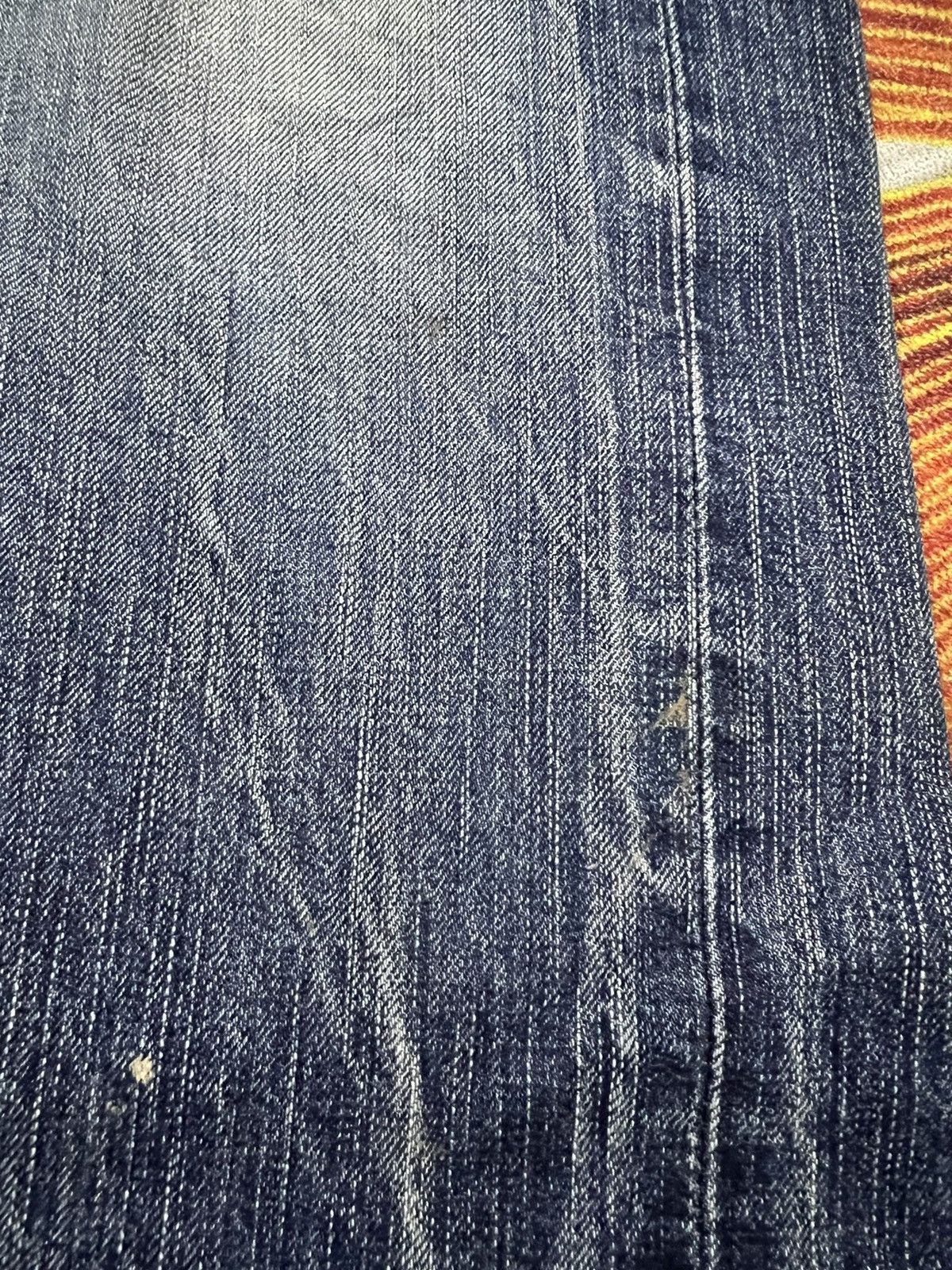 Edwin × Japanese Brand VINTAGE EDWIN 505zx SELVEDGE DISTRESSED DENIM Size US 33 - 15 Thumbnail