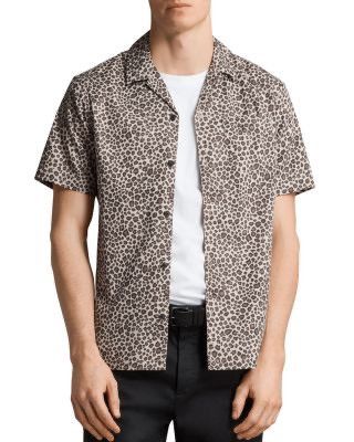 Allsaints Allsaints Apex Leopard Printed Hawaiian Shirt Avant Garde Size US XL / EU 56 / 4 - 1 Thumbnail