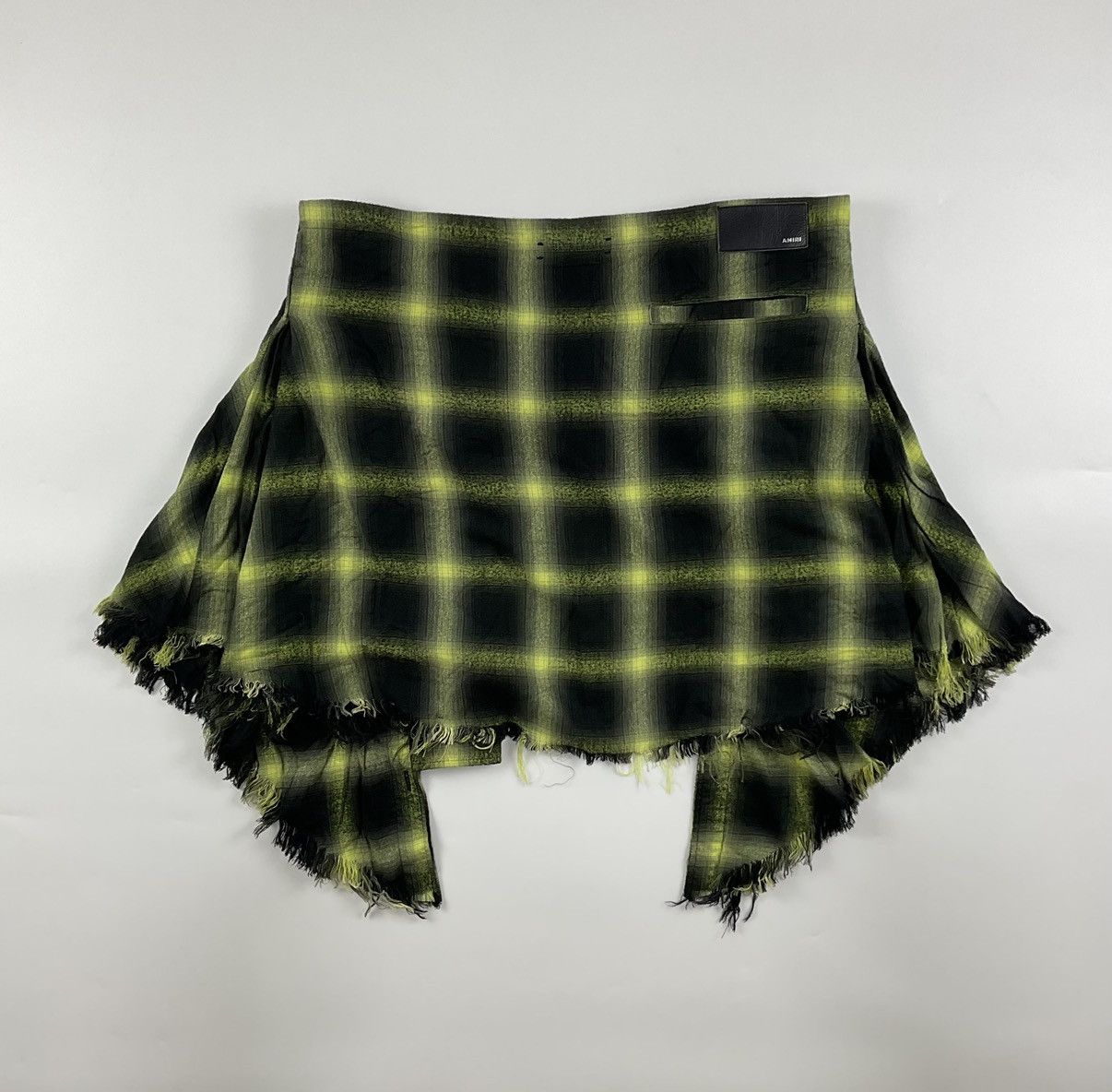 Amiri Amiri S/S'19 Raw Hem Flannel Waist Wrap Shirt Size US M / EU 48-50 / 2 - 4 Thumbnail