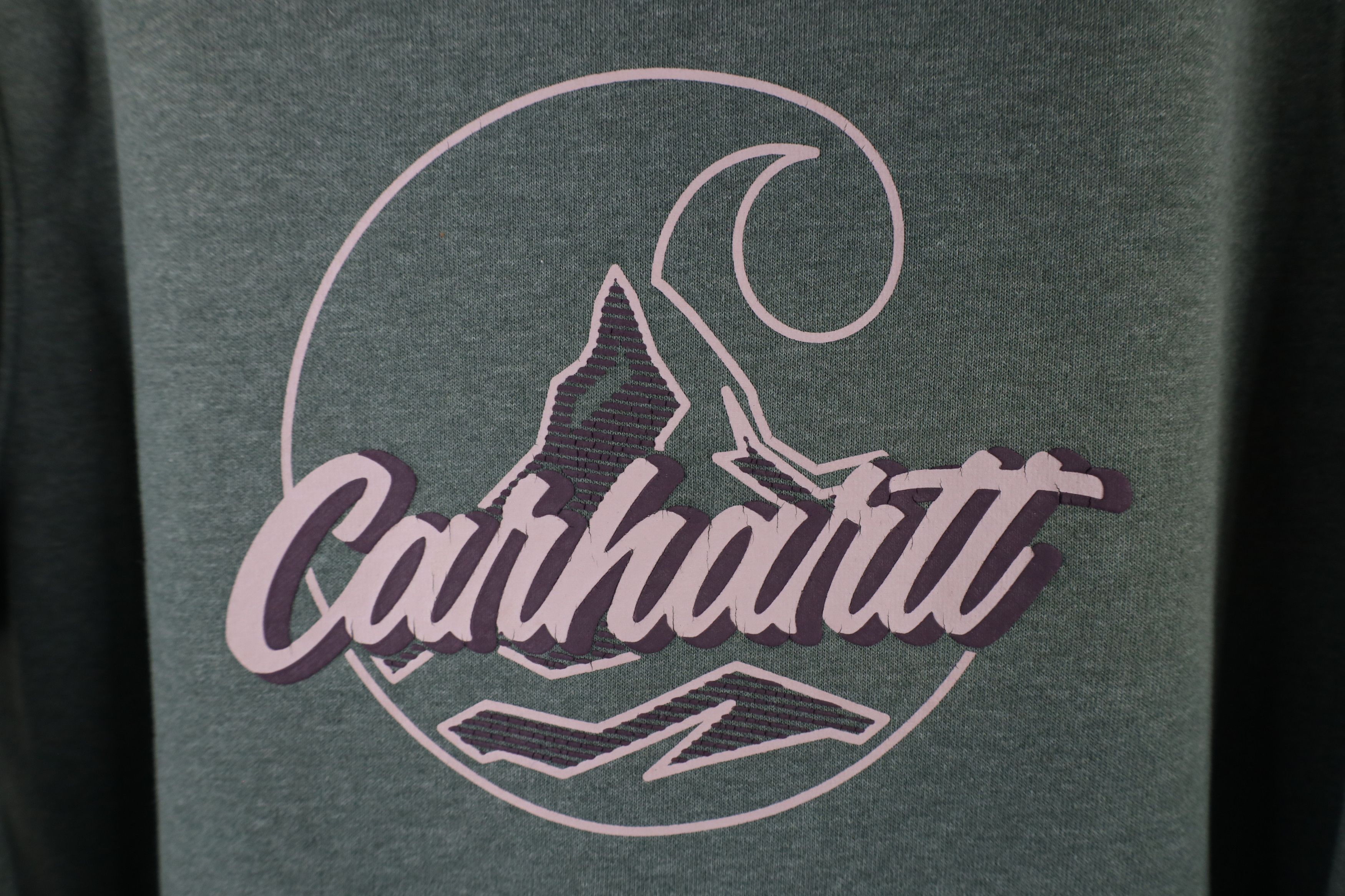 Carhartt × Vintage Vintage Y2K Carhartt Spell Out Mountains Hoodie Sweatshirt Size XL / US 12-14 / IT 48-50 - 4 Thumbnail