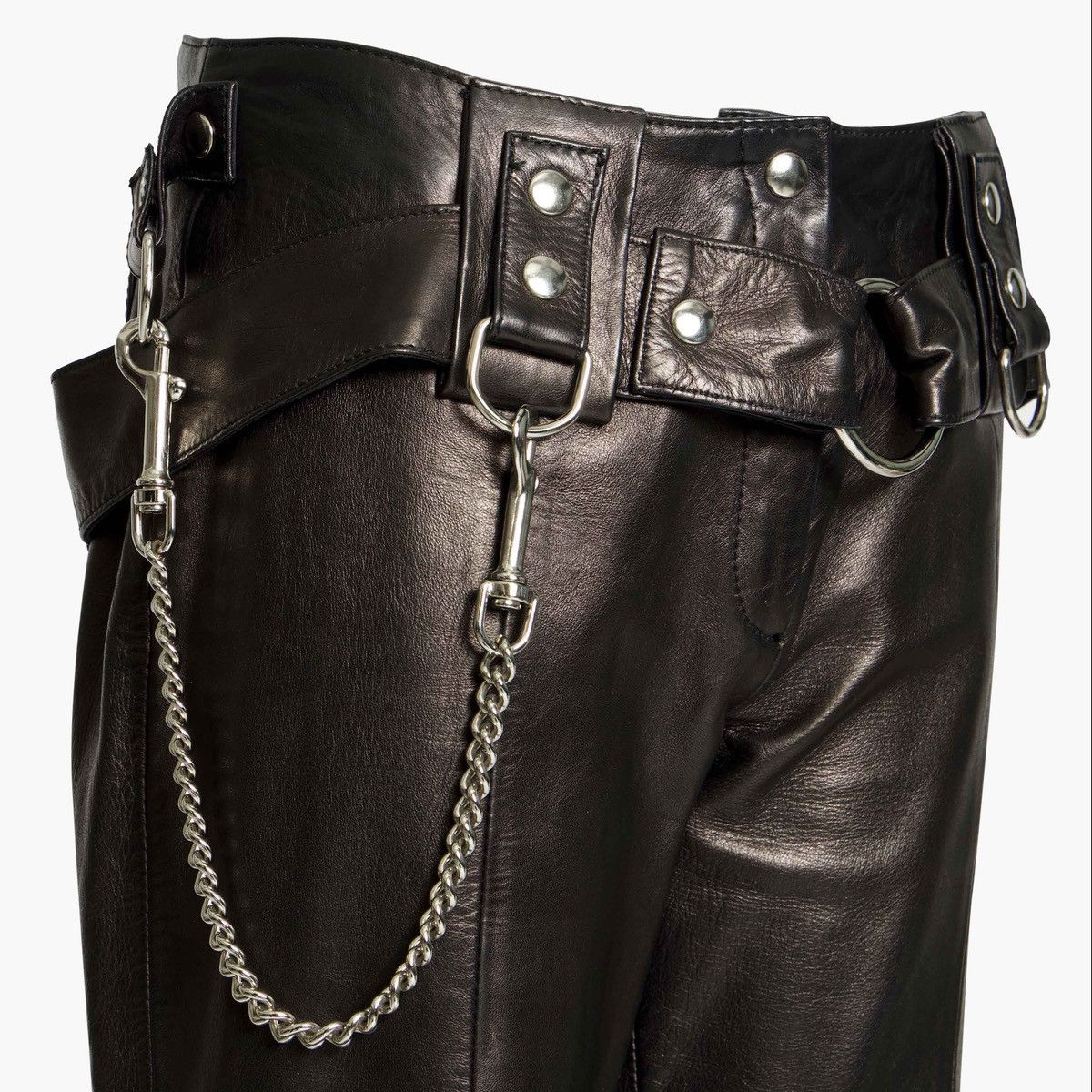 Dolce & Gabbana DOLCE & GABBANA LEATHER BONDAGE CAPRI Size 28" / US 6 / IT 42 - 5 Thumbnail