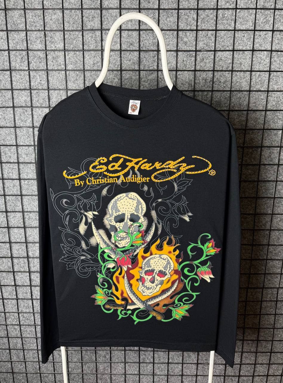 Ed Hardy Ed hardy By Christian Audigier Long Sleeve Japanese Size US XL / EU 56 / 4 - 1 Thumbnail