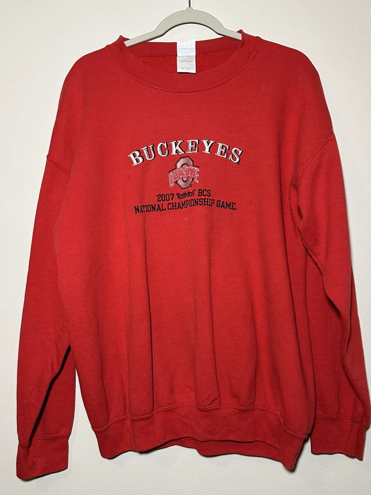 Gildan Vintage Red Ohio State Buckeyes Crewneck Sweatshirt Size US L / EU 52-54 / 3 - 1 Thumbnail
