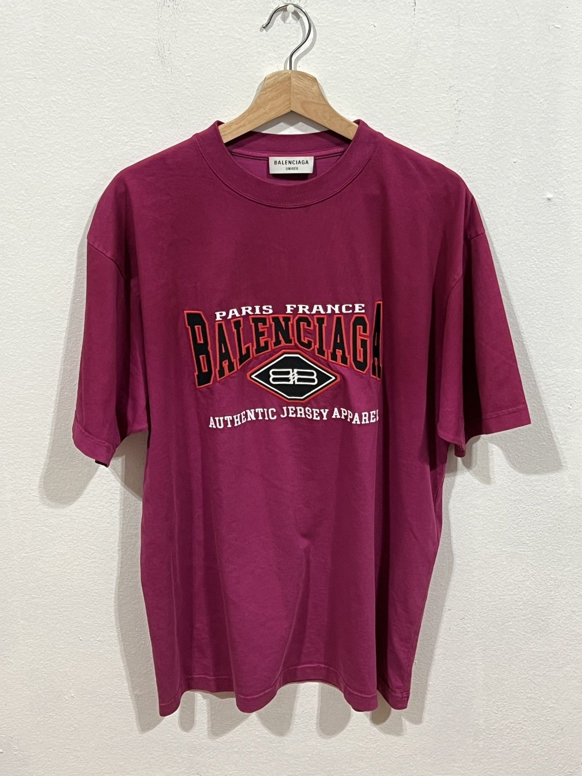 Balenciaga Balenciaga Embroidered Authentic Jersey Apparel Tee Size US XXS / EU 40 - 1 Thumbnail