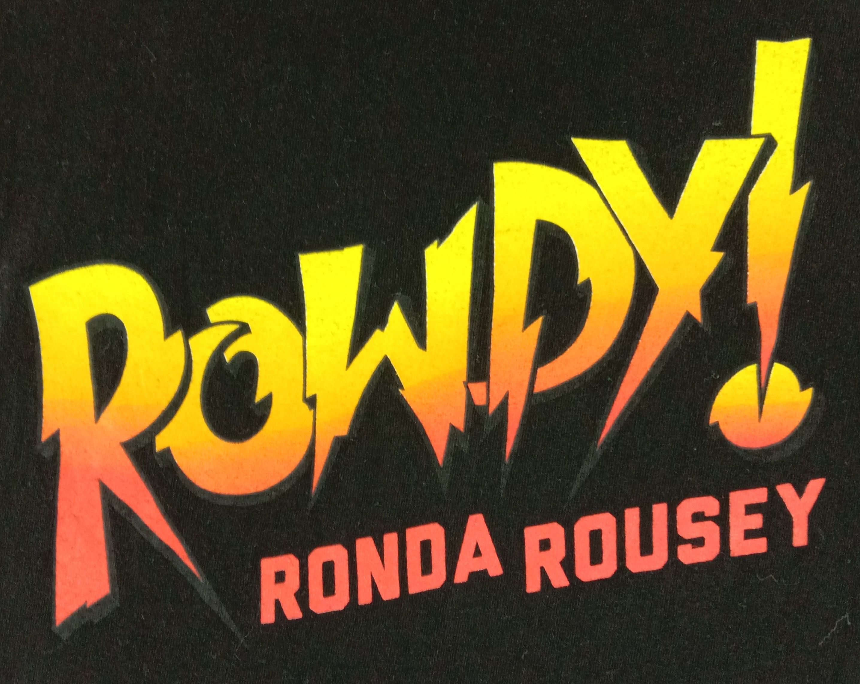 WWE Vintage WWE Rowdy Ronda Rousey T-Shirt Size L / US 10 / IT 46 - 2 Thumbnail