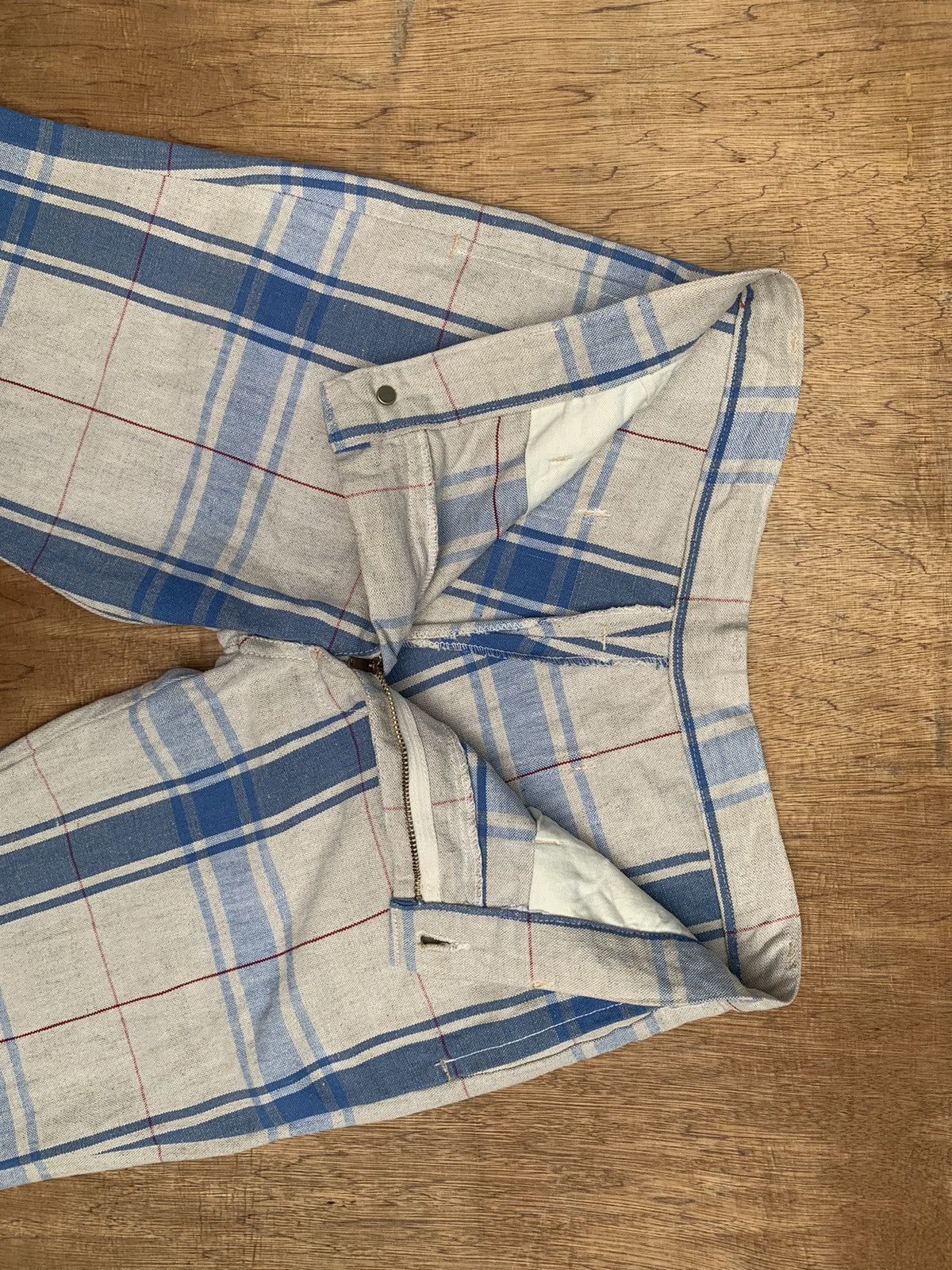 Alexander McQueen Rare.. Vintage Alexender Mcqueen Flare Plaid Pants Size US 28 / EU 44 - 20 Thumbnail