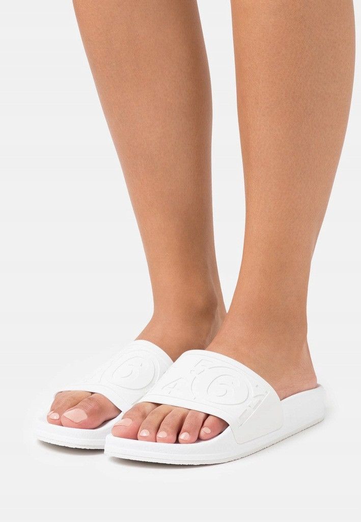 Maison Margiela !DS! SS21 Maison Margiela Numbers White Slides Size US 8 / EU 41 - 19 Thumbnail