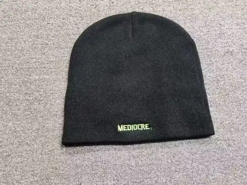 Other Mediocre Hand Palm Heatmap Graphic No Cuff Beanie Hat Black Size ONE SIZE - 3 Thumbnail