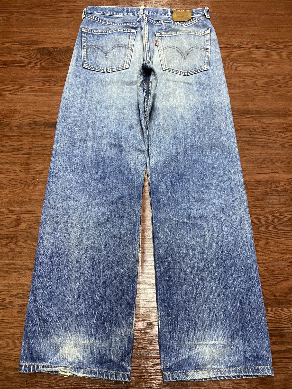 Levi's Vintage Clothing Vintage Levis 503 80’s Faded Wash Distressed Loose Jeans Size US 32 / EU 48 - 2 Thumbnail