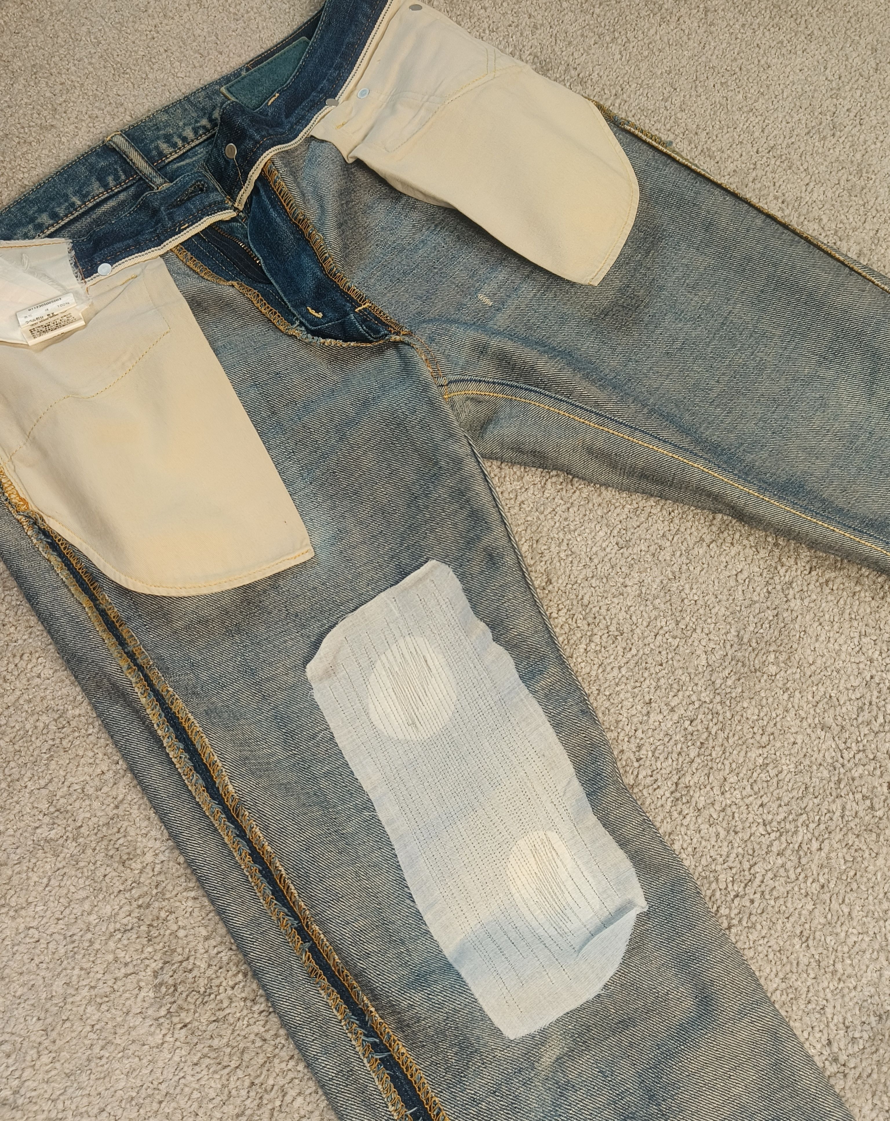 Visvim Visvim Social Sculpture 03D5 Repaired Vintage Wash Jeans Size US 32 / EU 48 - 9 Thumbnail